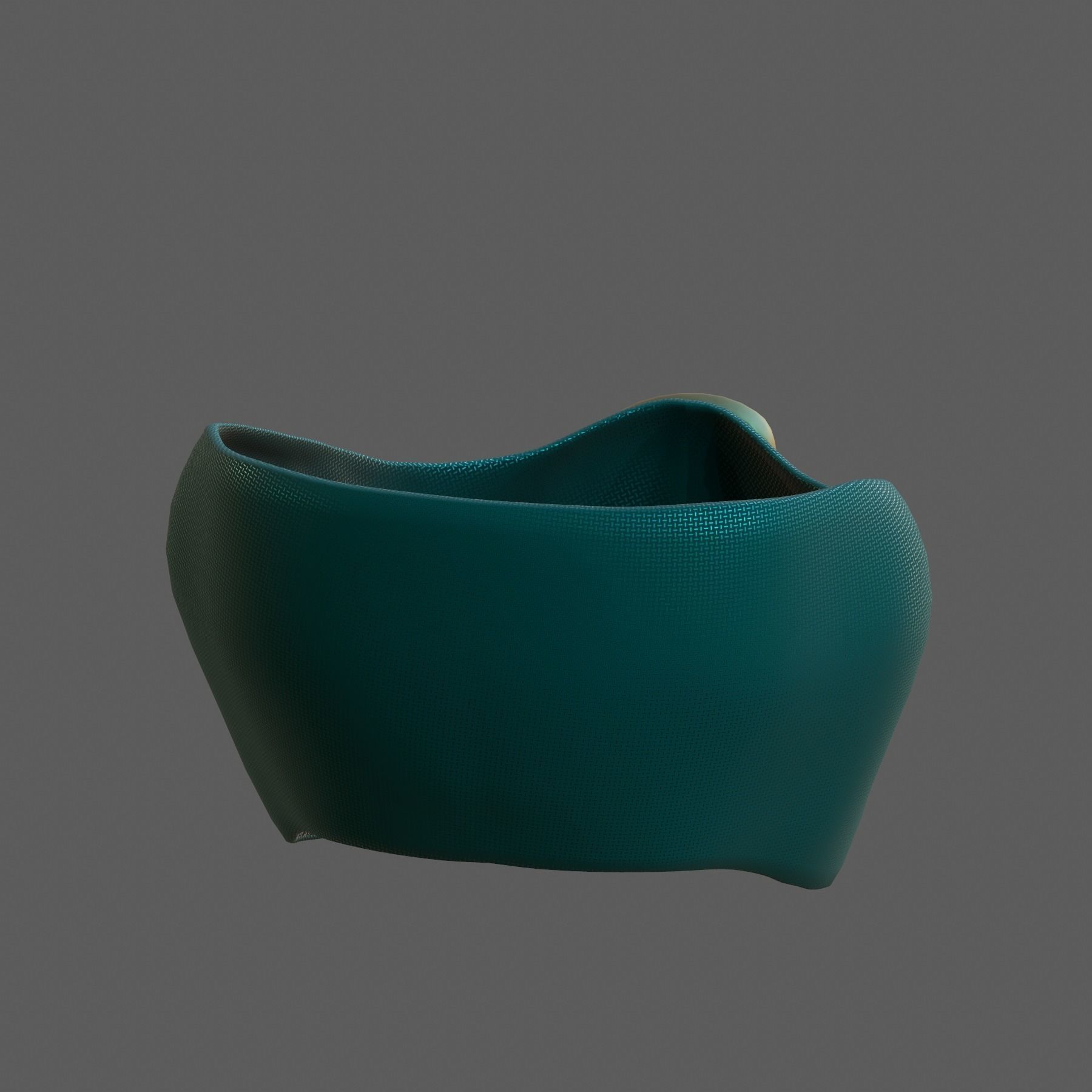 Gas mask helmet 3d model scifi Low-poly Low-poly 3D model_4