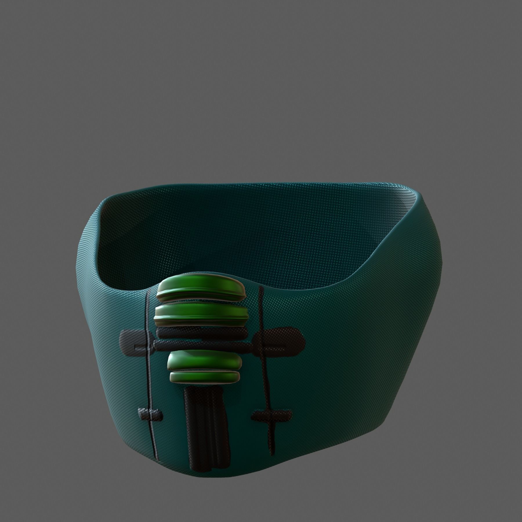 Gas mask helmet 3d model scifi Low-poly Low-poly 3D model_1