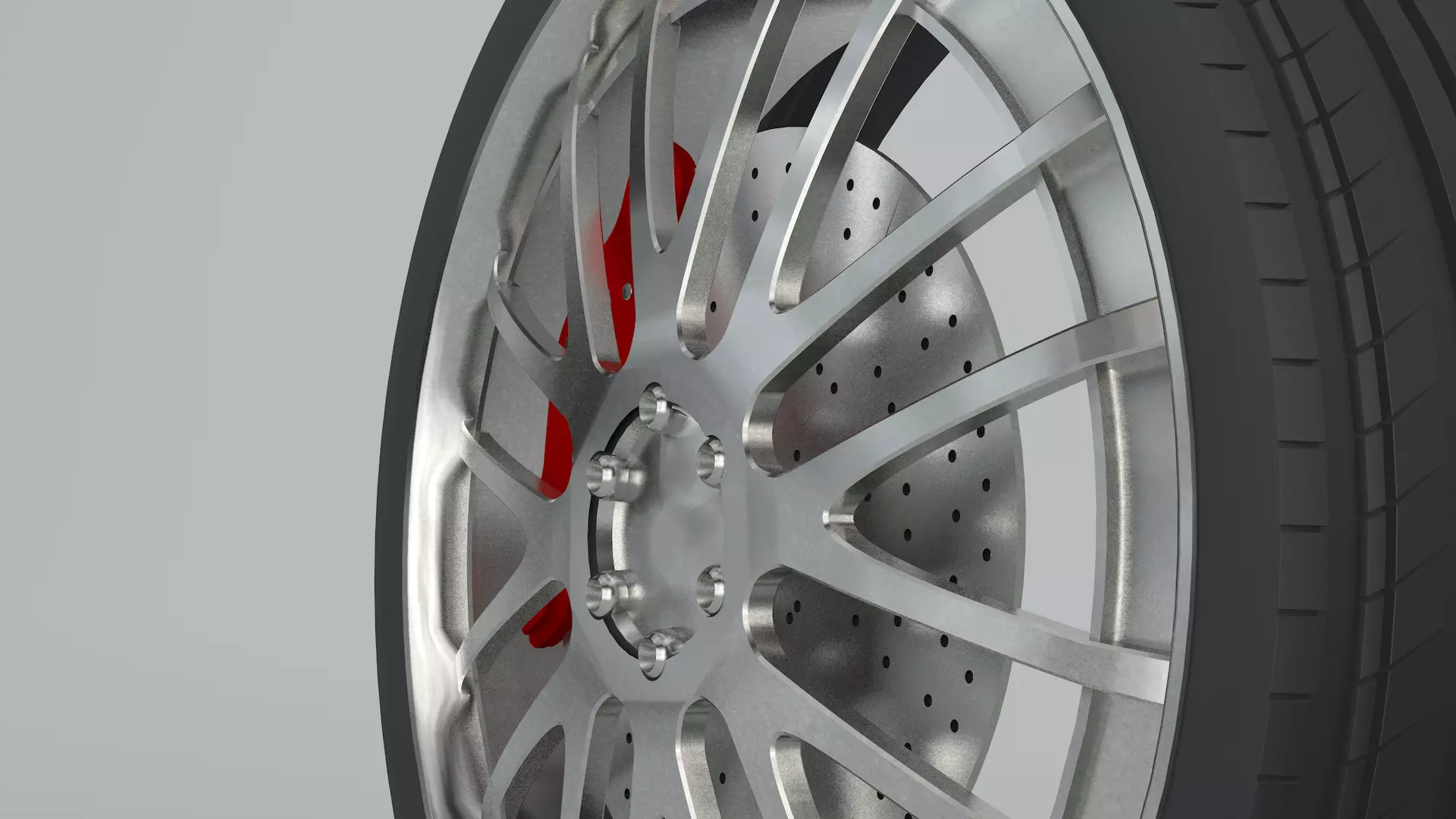 Car Wheel 3D model_0