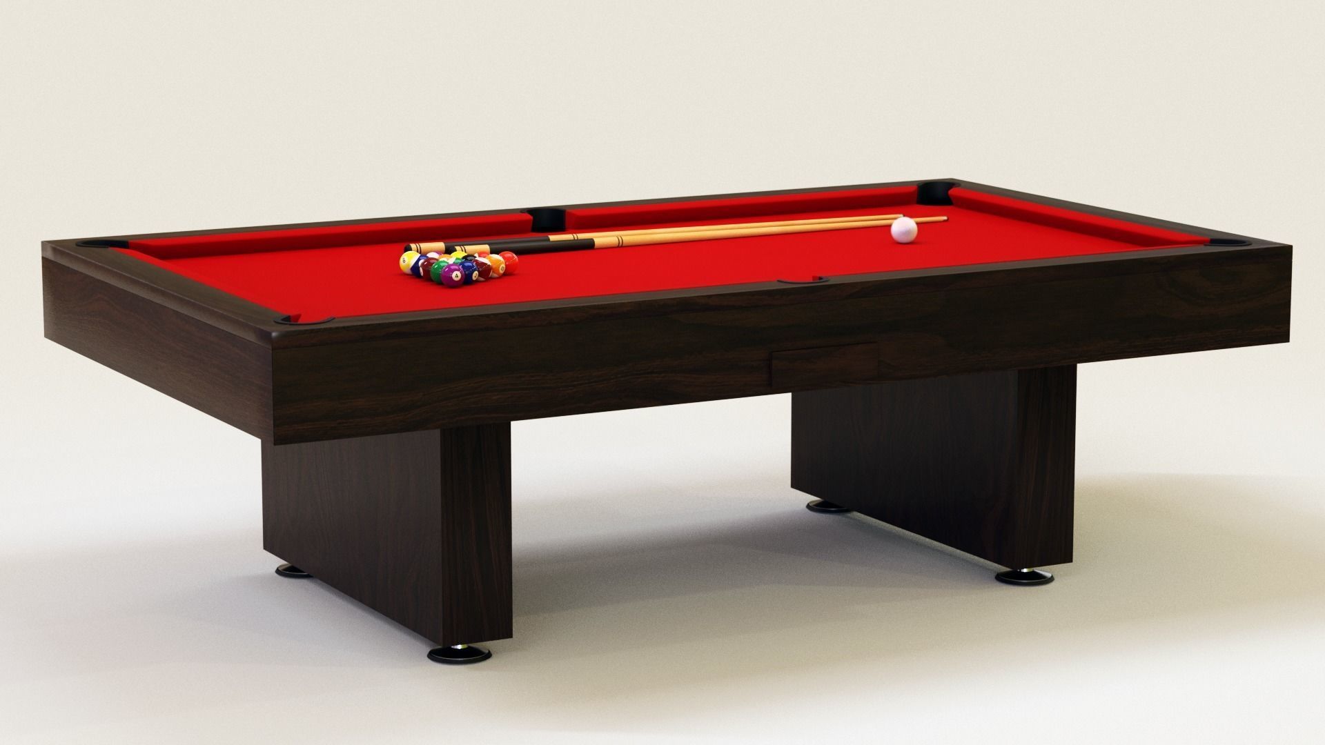 Pool Table 8foot 3D model_2