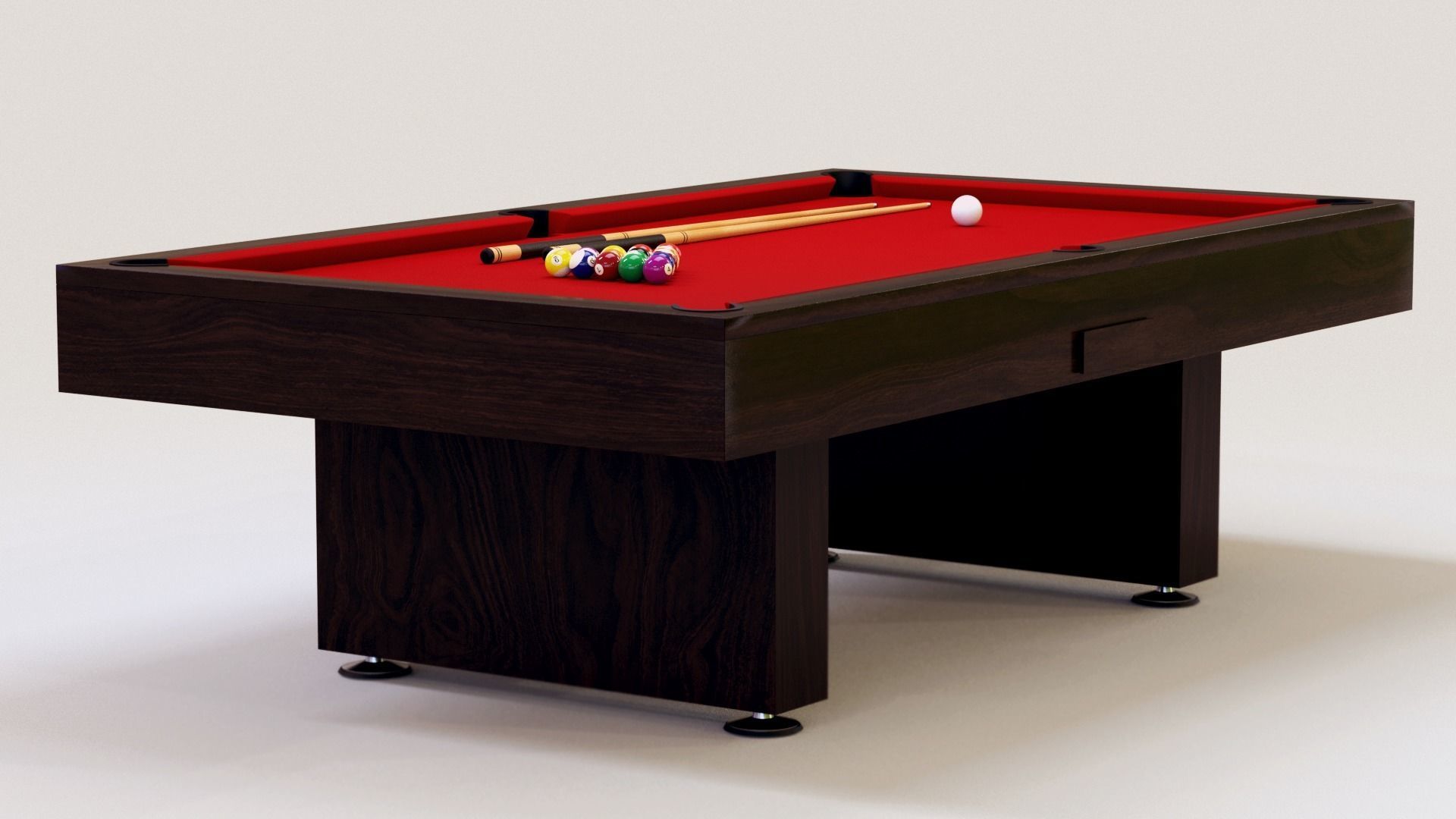 Pool Table 8foot 3D model_4