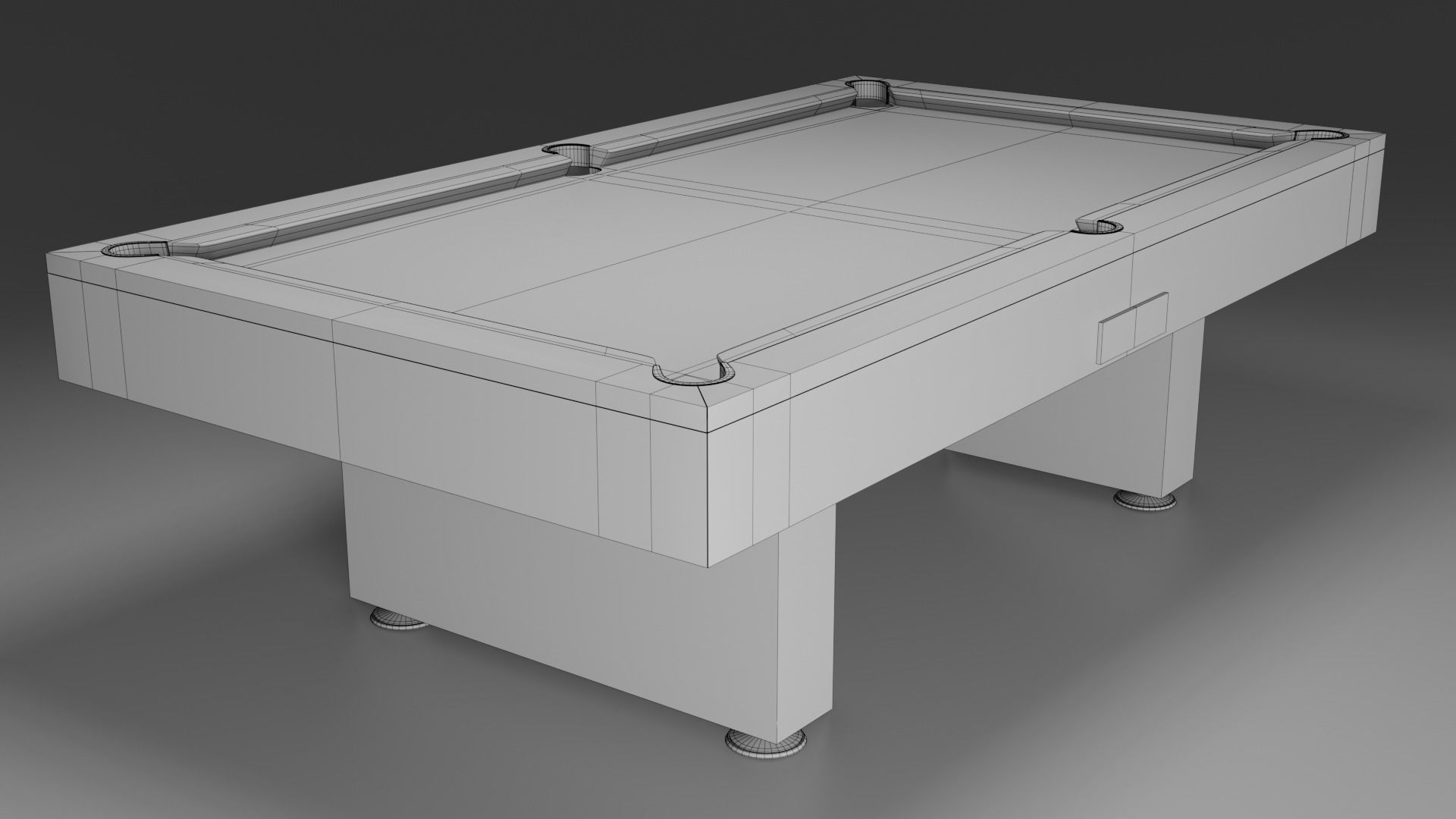 Pool Table 8foot 3D model_6