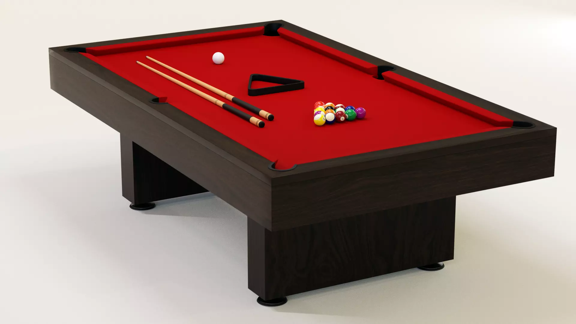 Pool Table 8foot 3D model_0