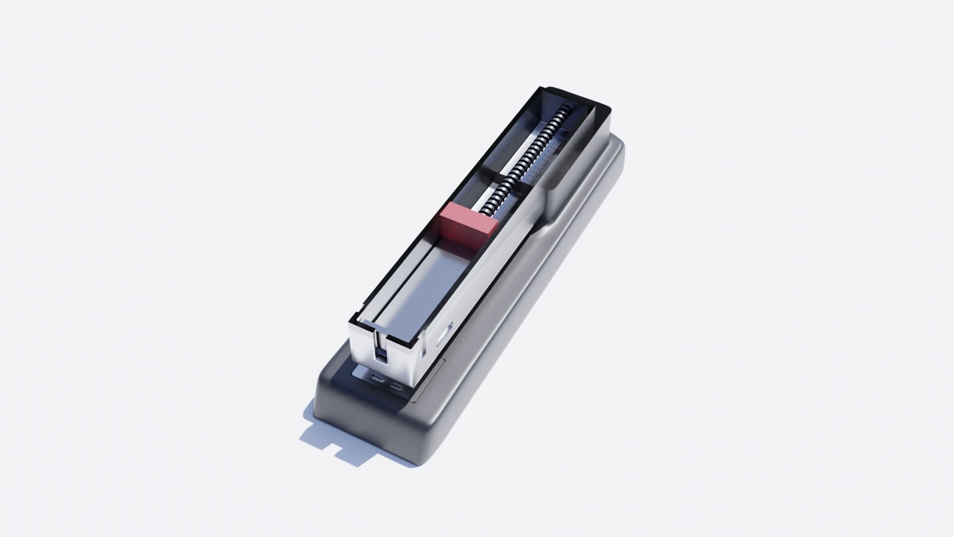 Office Stapler Low-poly 3D model_7