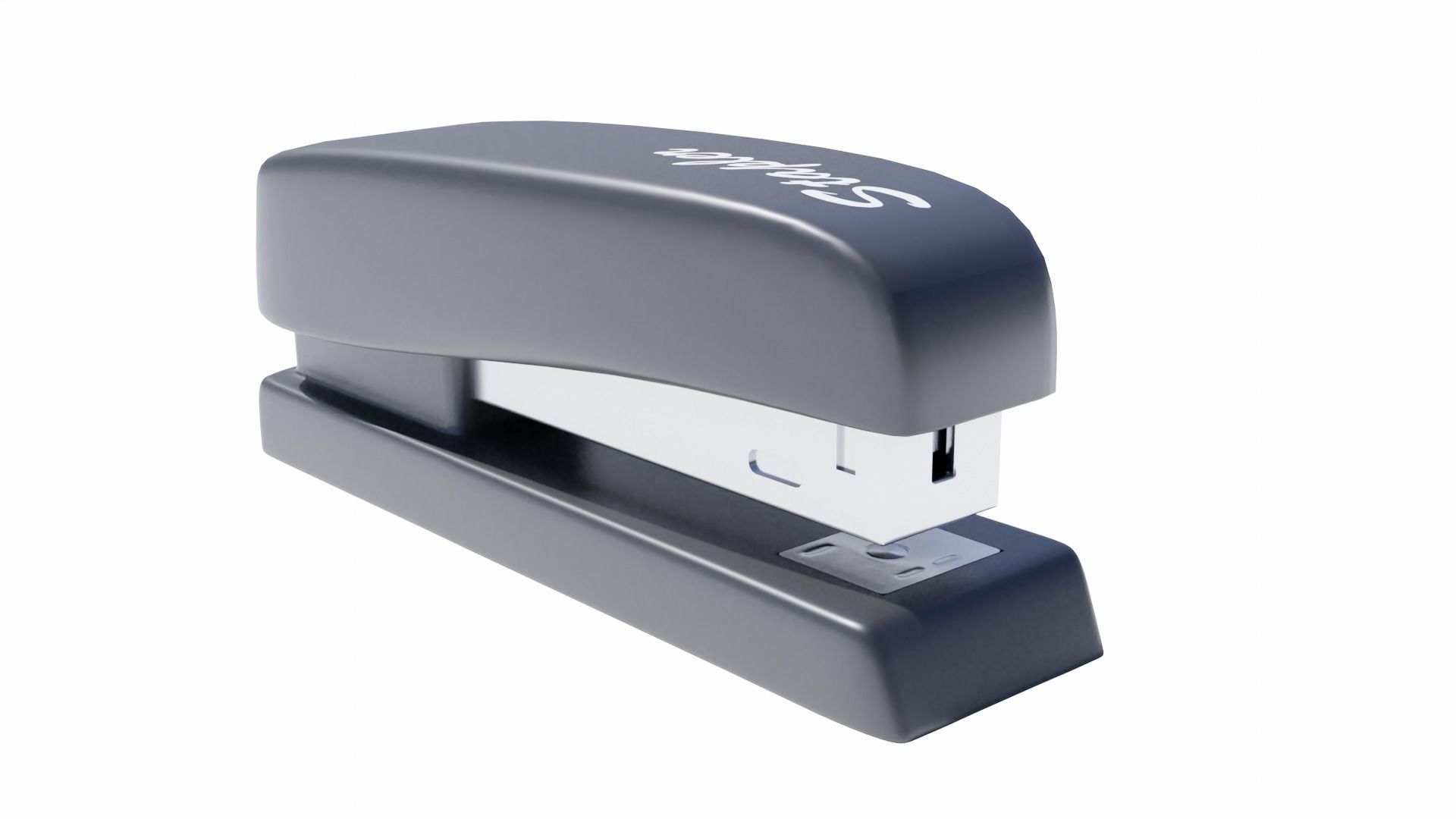 Office Stapler Low-poly 3D model_4