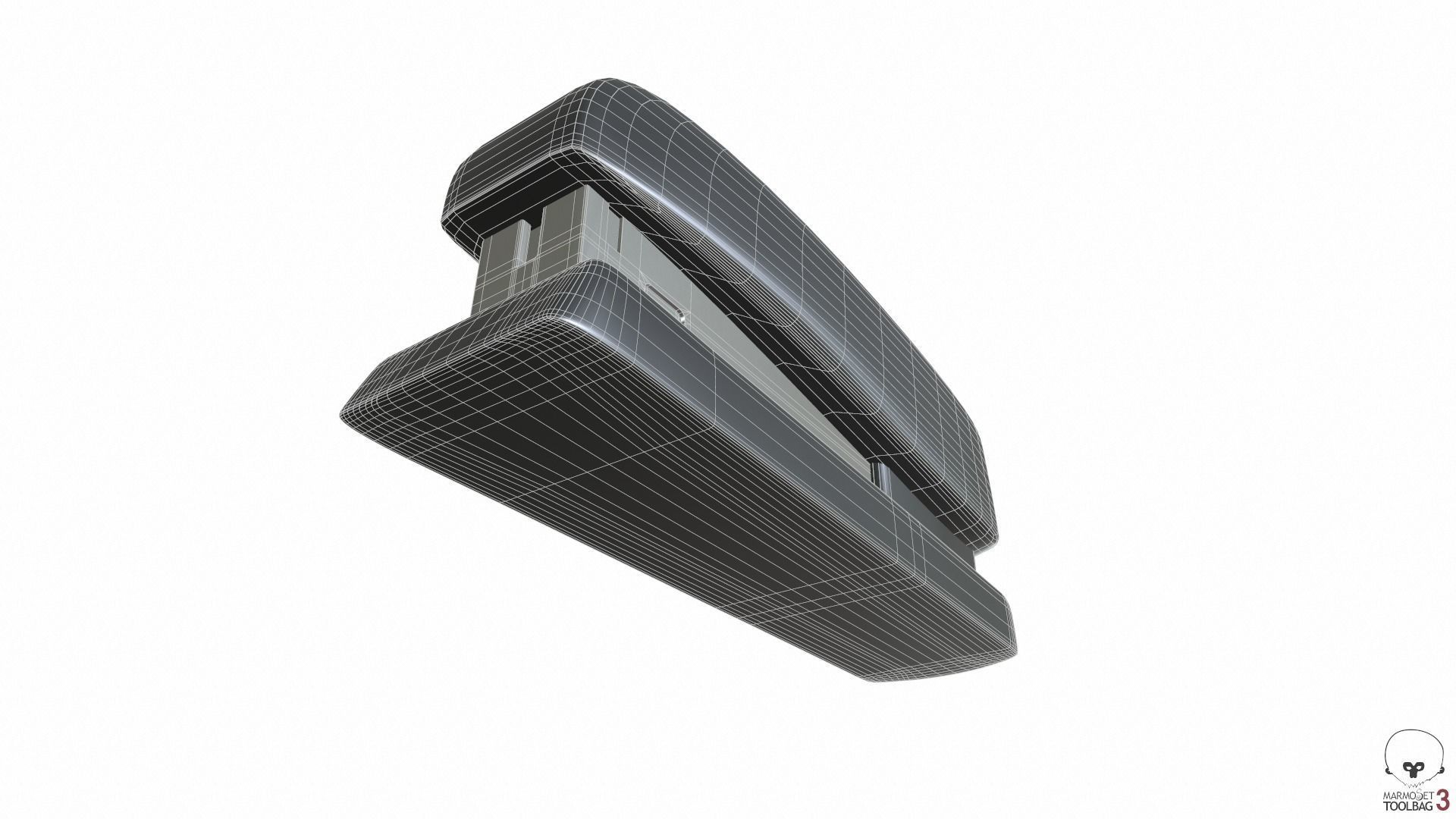 Office Stapler Low-poly 3D model_10