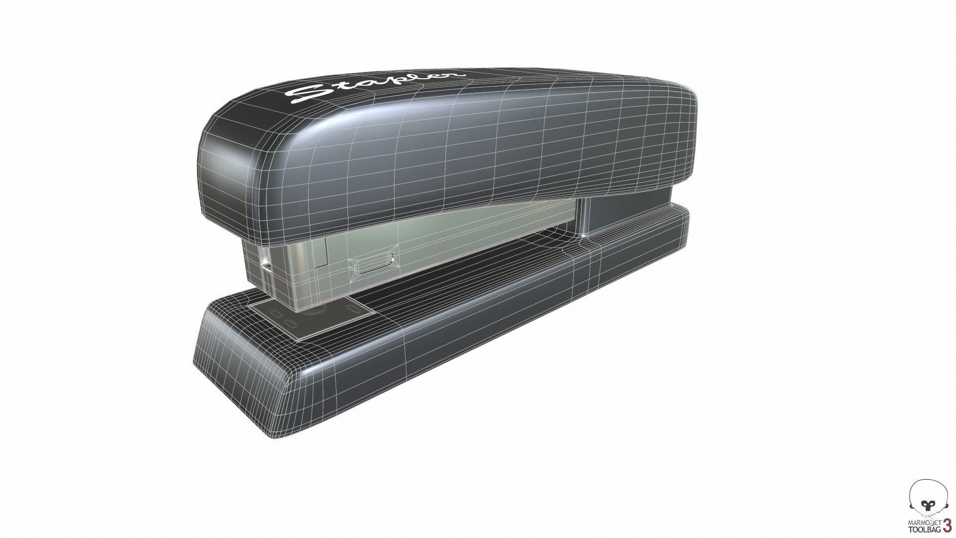 Office Stapler Low-poly 3D model_8