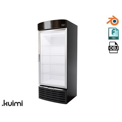 Vertical Fridge 001 3D model