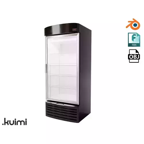 Vertical Fridge 001 3D model
