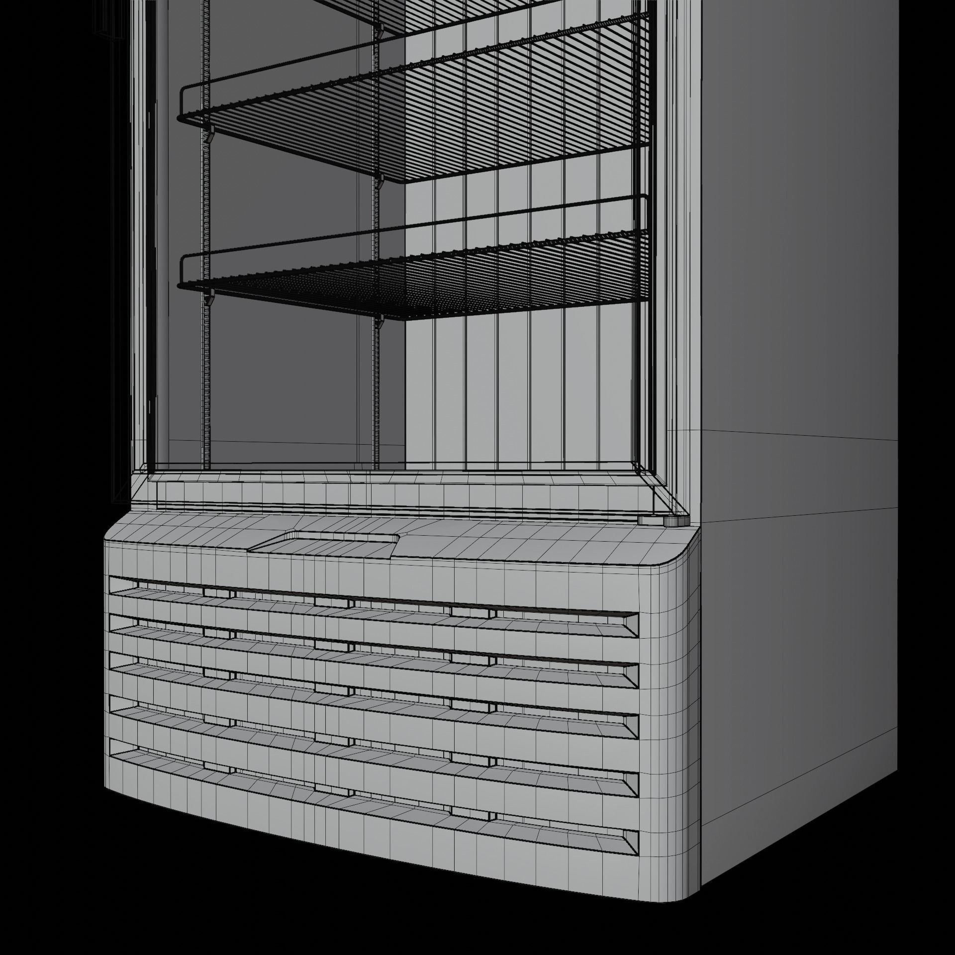 Vertical Fridge 001 3D model_19