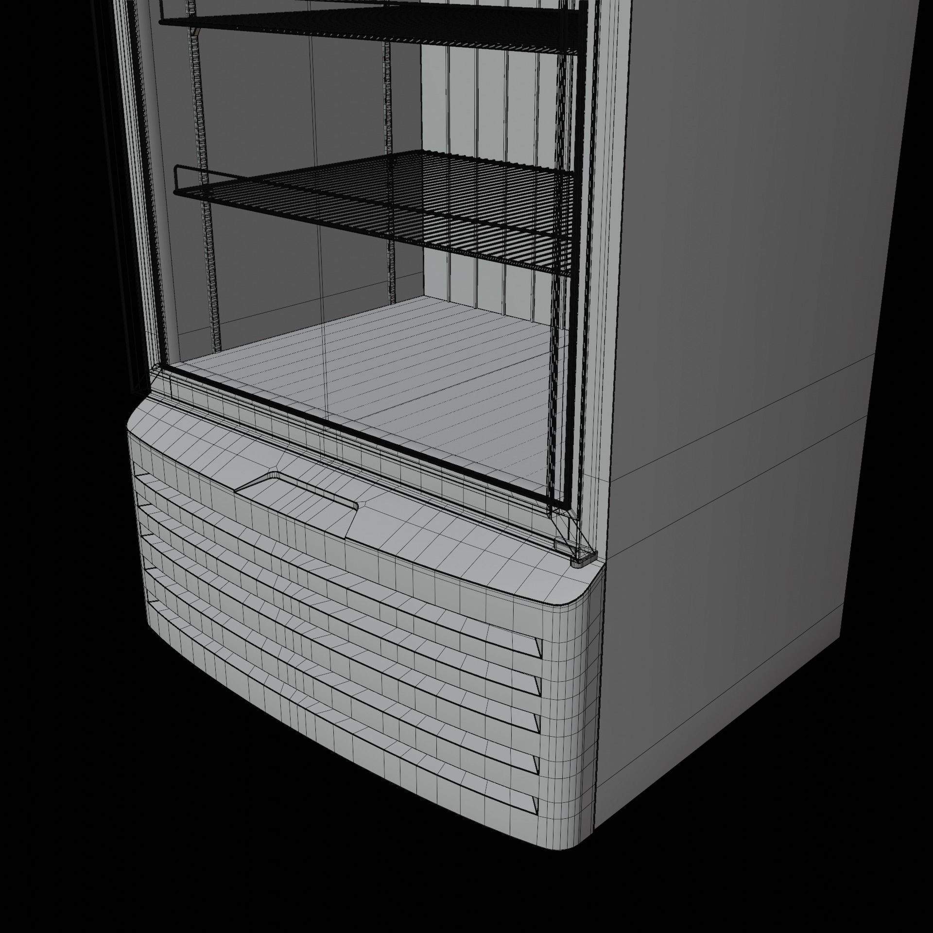 Vertical Fridge 001 3D model_17