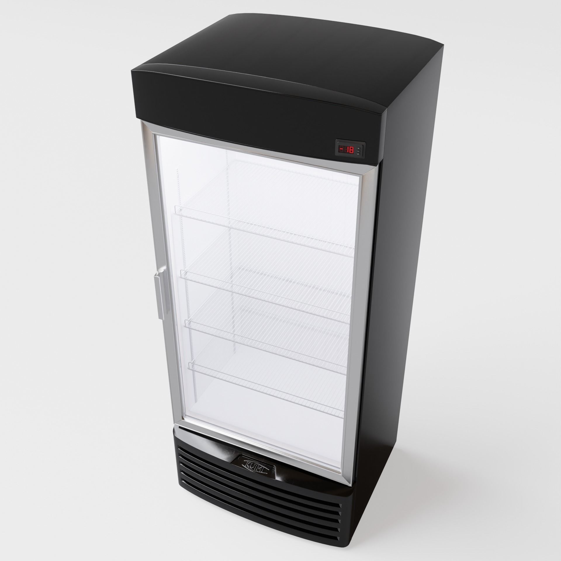 Vertical Fridge 001 3D model_1