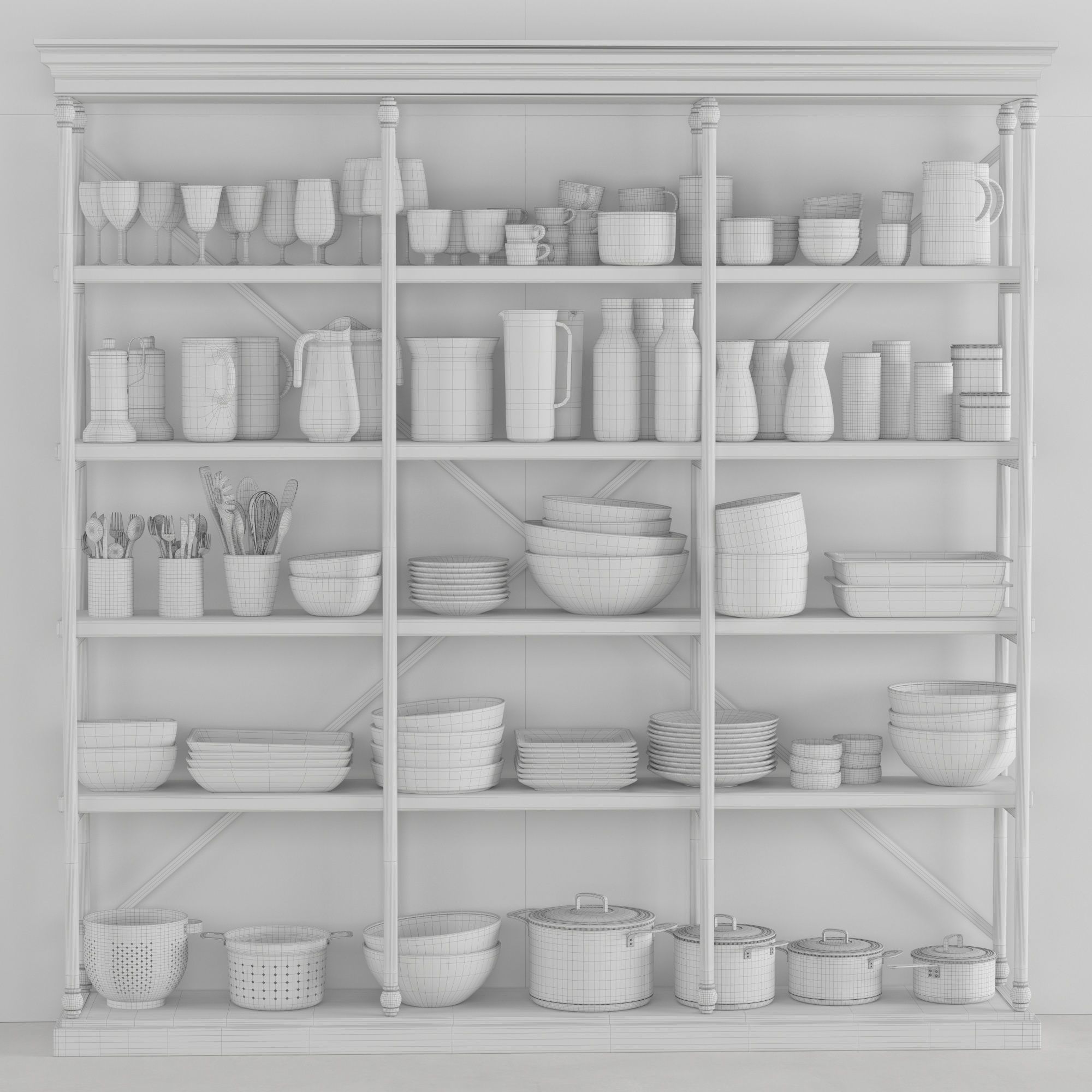 Kitchenware and Tableware 19 3D model_1