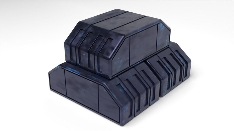 Imperial Hangar Crate 1-6 scale Hottoys  Free 3D print model_4