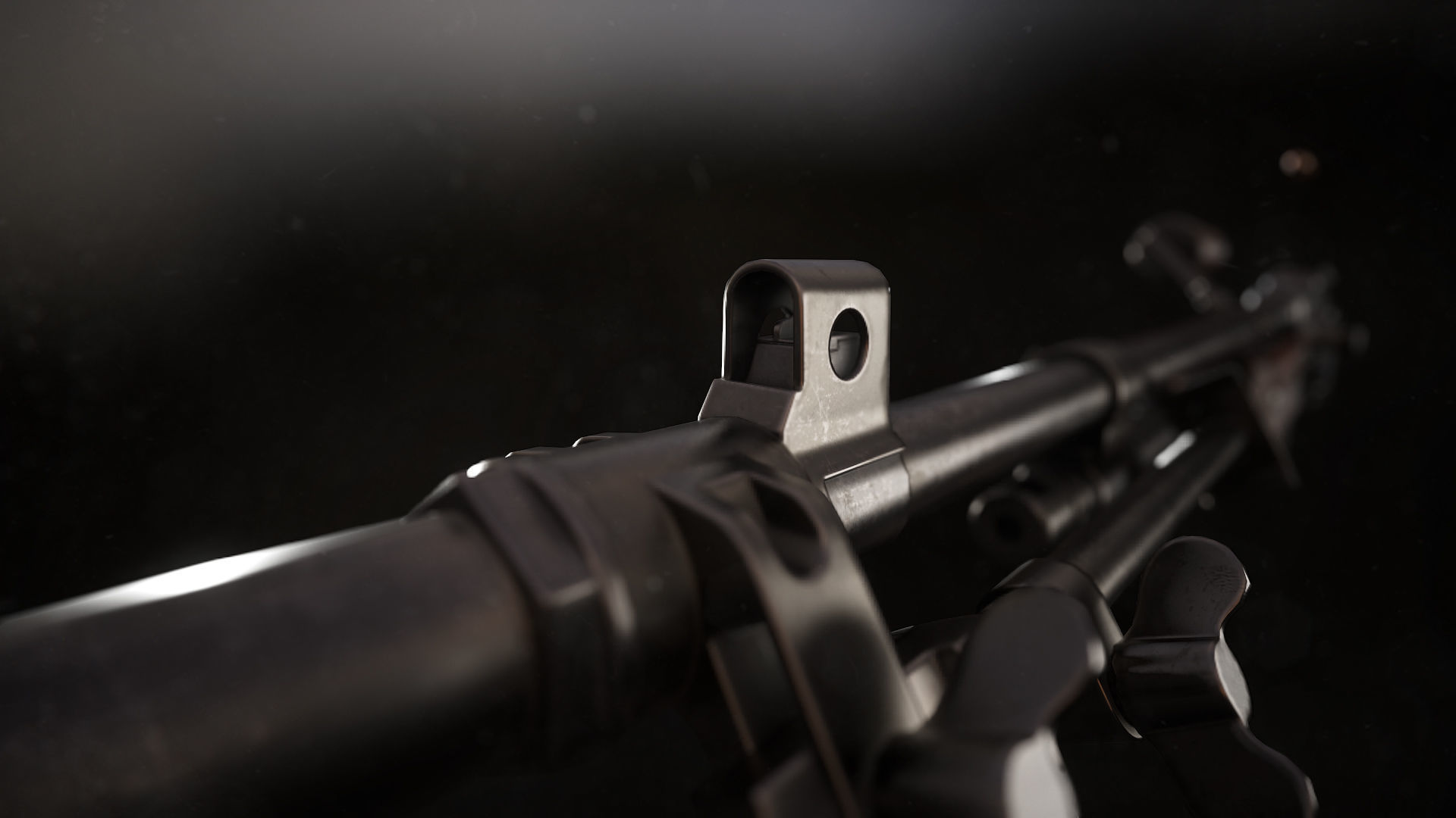 M1918 BAR gun Low-poly 3D model_7