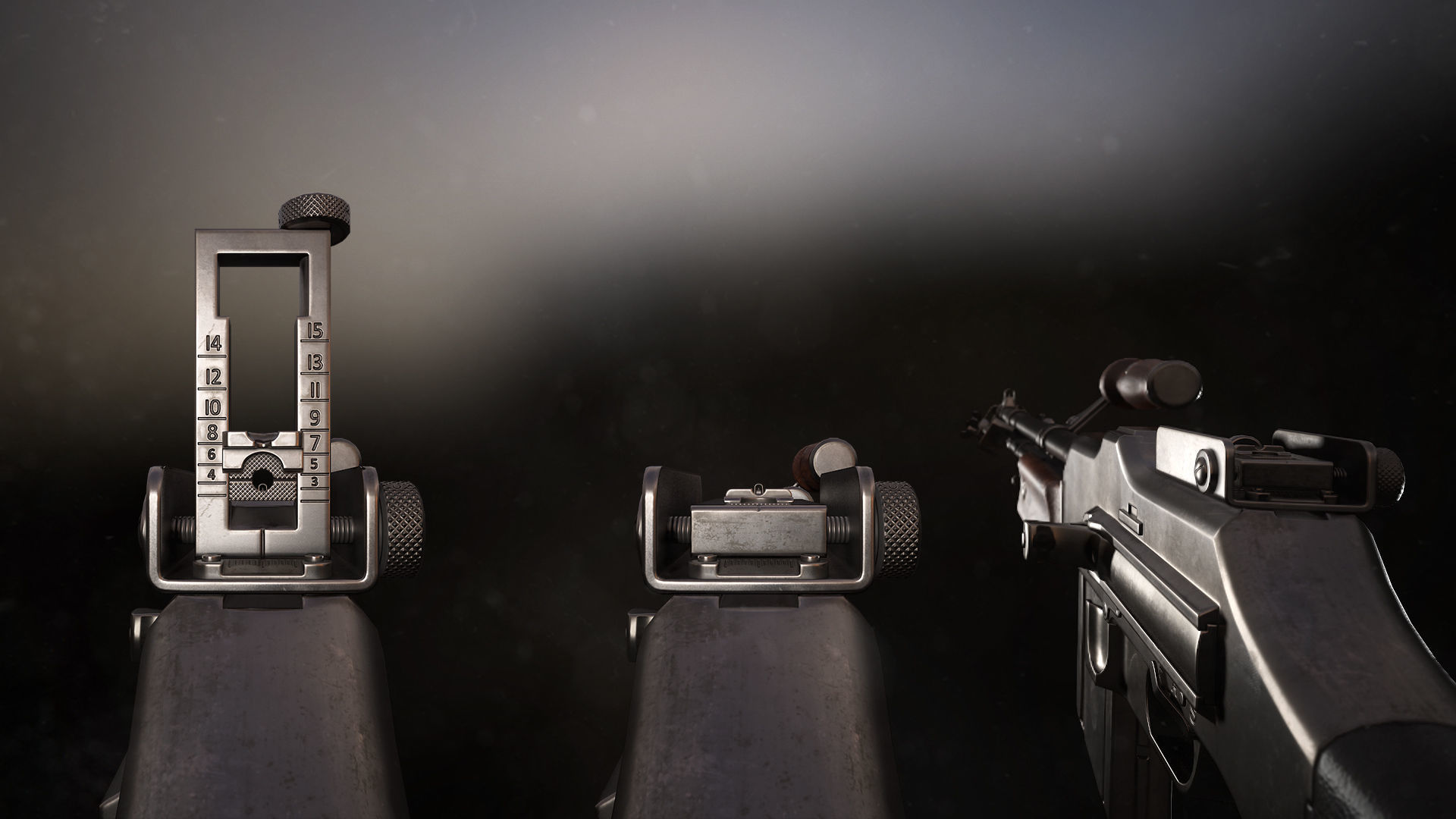 M1918 BAR gun Low-poly 3D model_8