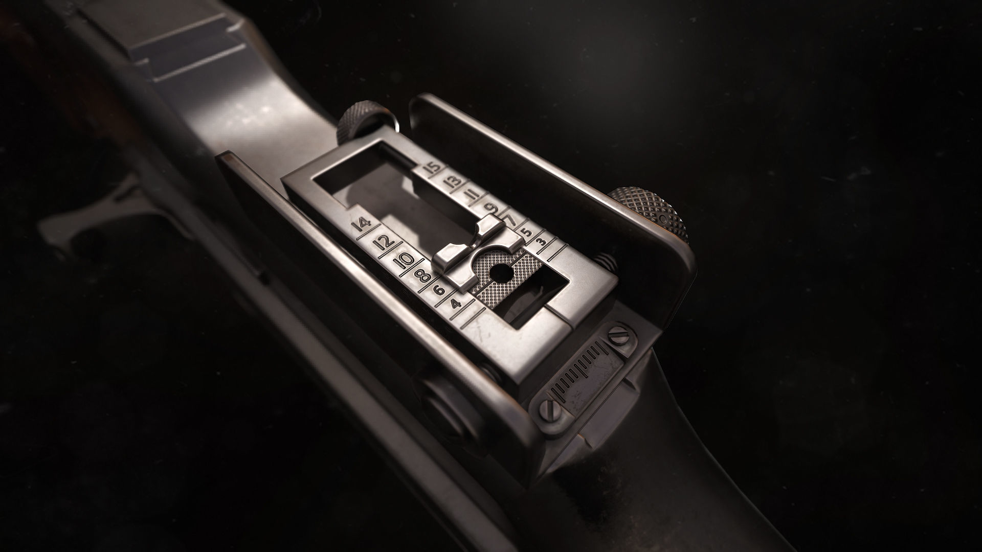 M1918 BAR gun Low-poly 3D model_4