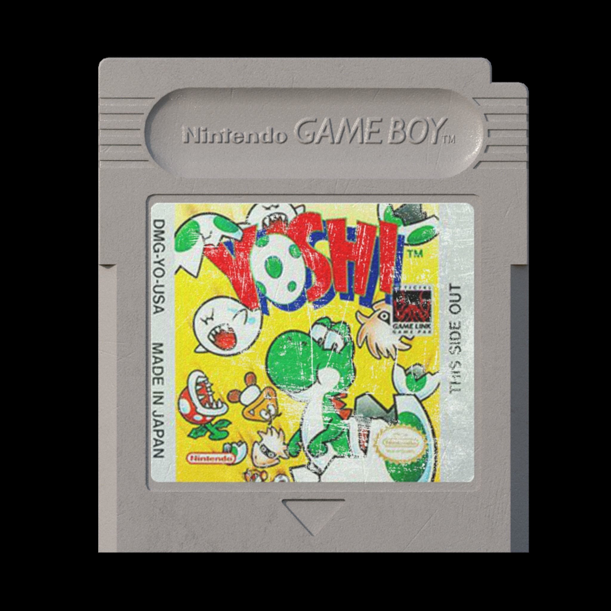 Nintendo Gameboy Cartridges Low-poly 3D model_7