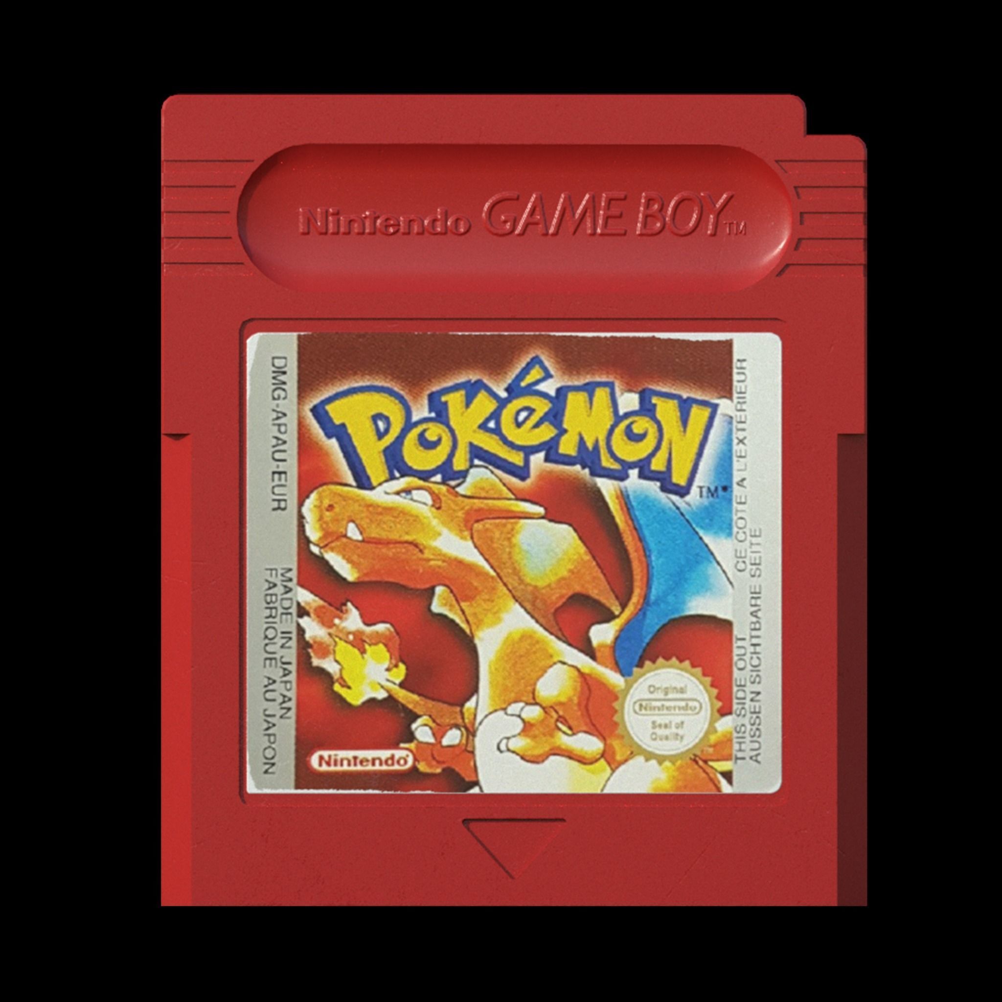 Nintendo Gameboy Cartridges Low-poly 3D model_3