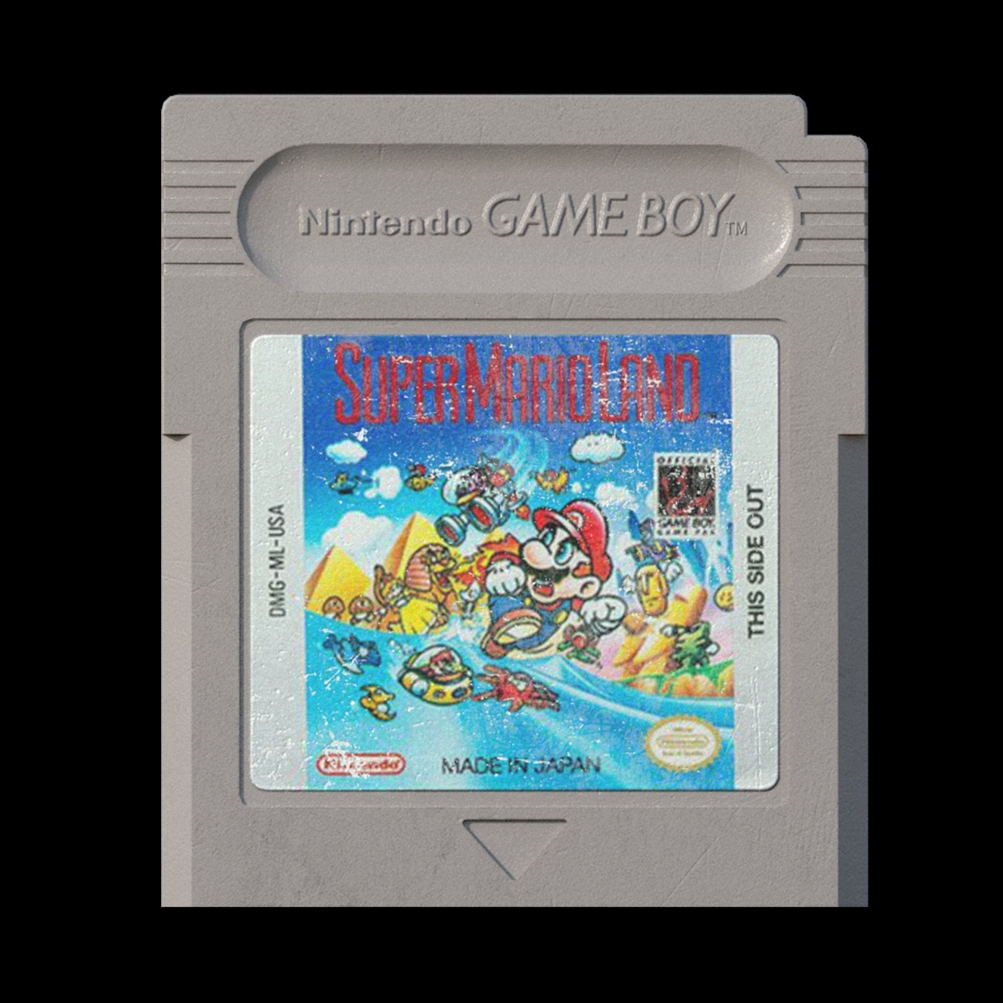 Nintendo Gameboy Cartridges Low-poly 3D model_6