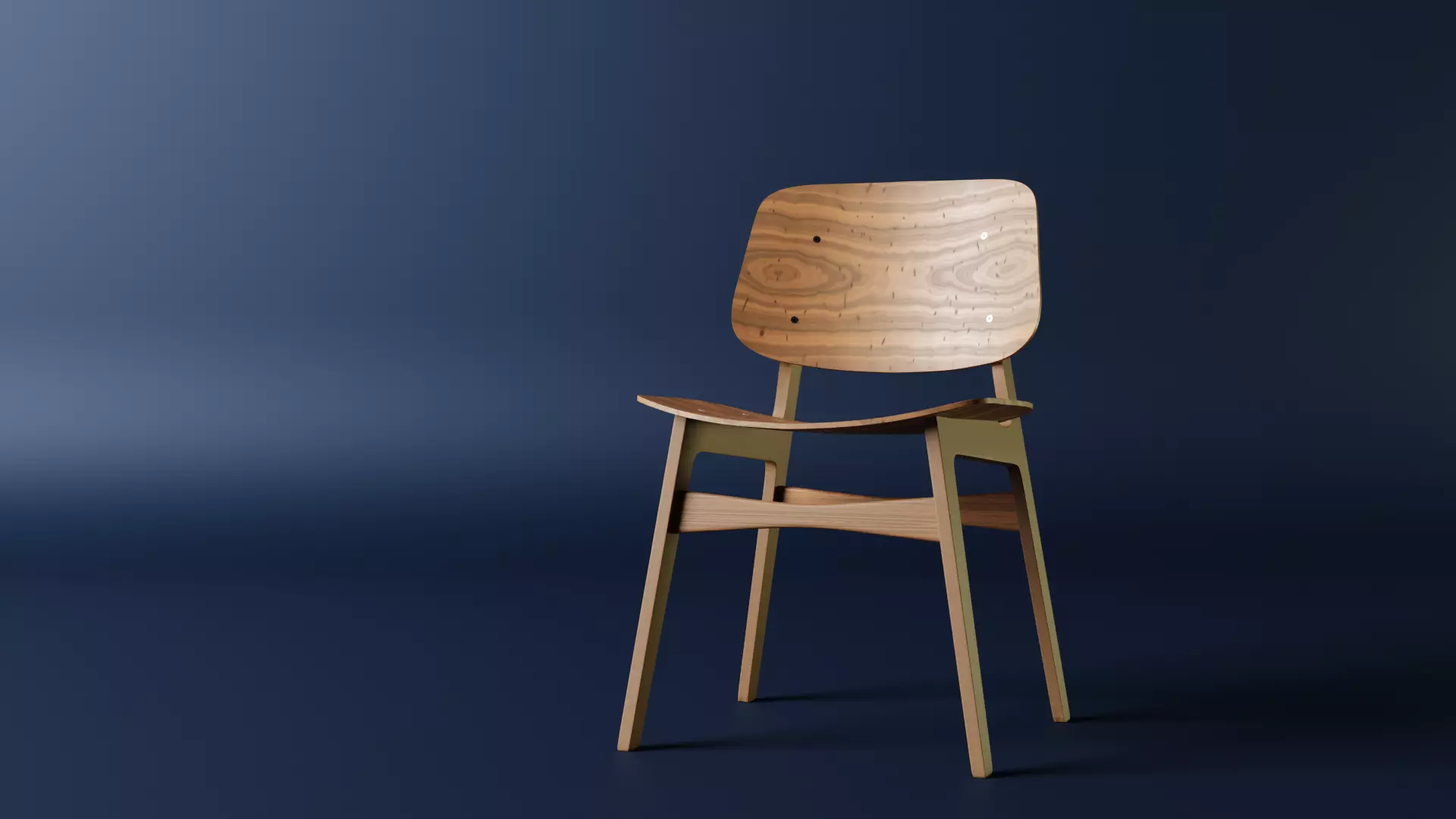 chair wooden Free 3D model