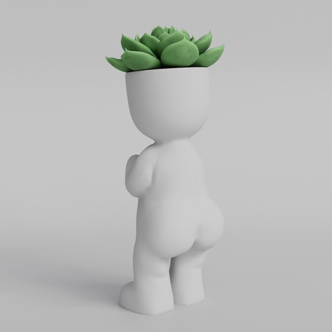 Adorable Succulent Planter STL File for 3D Printing 3D print model_5