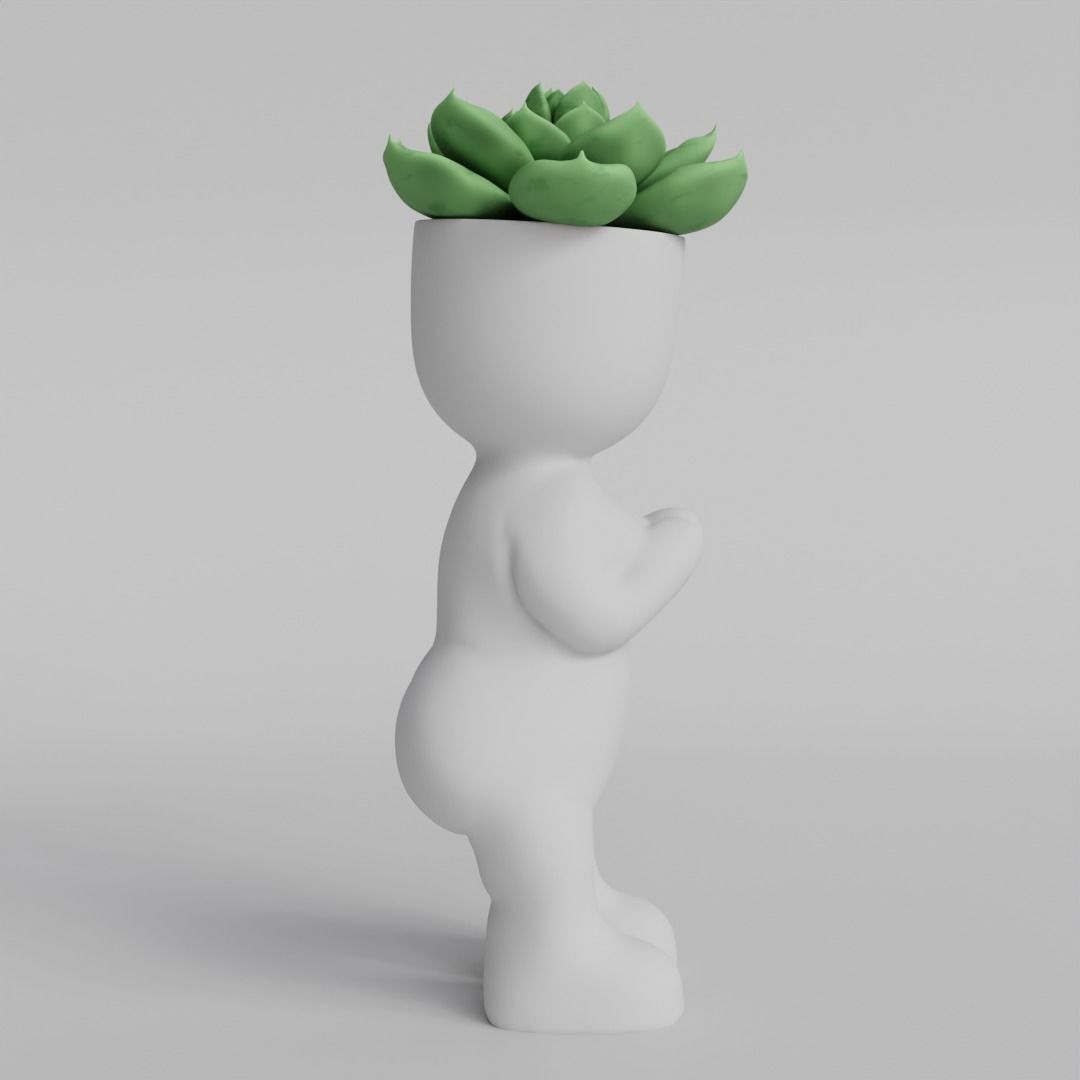 Adorable Succulent Planter STL File for 3D Printing 3D print model_2