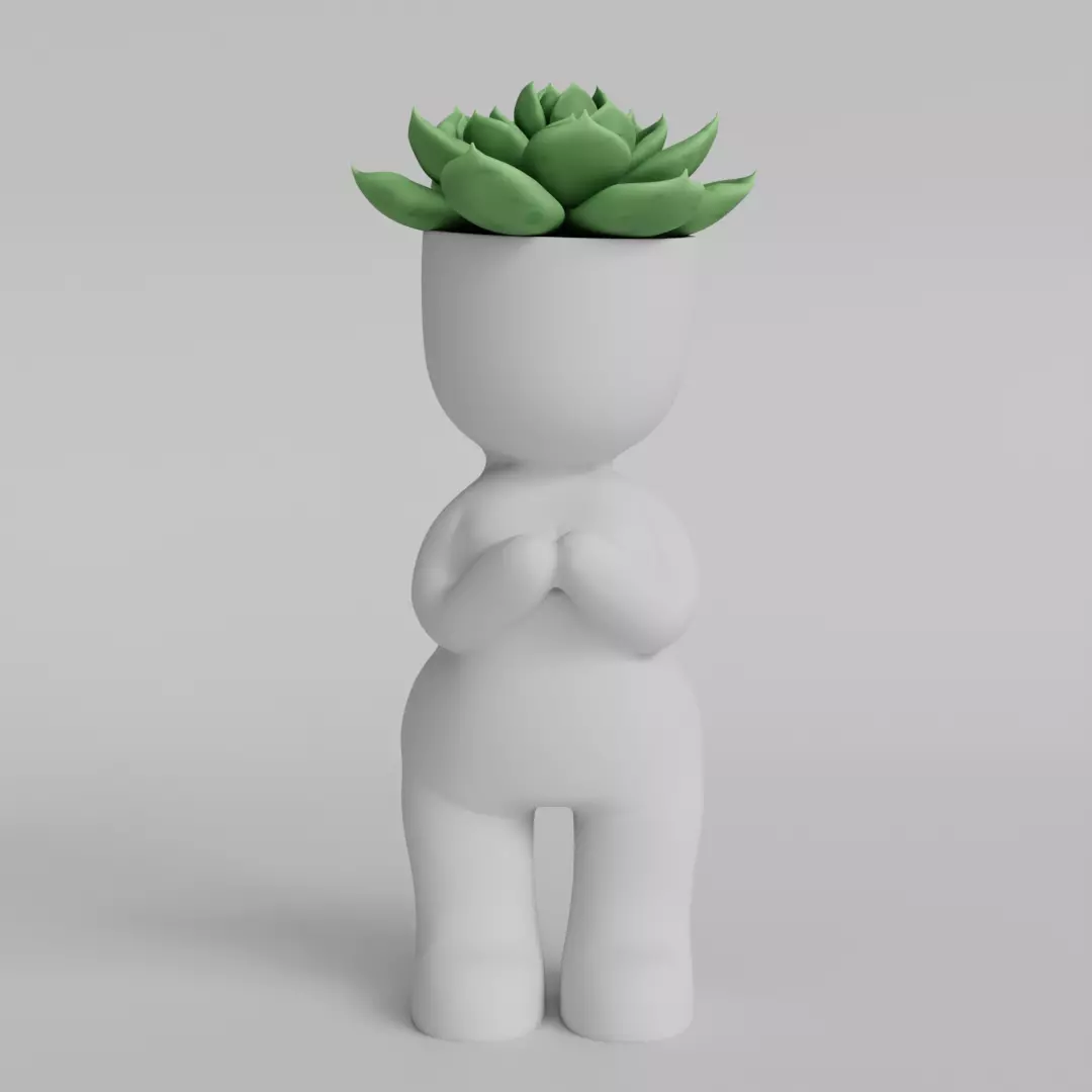 Adorable Succulent Planter STL File for 3D Printing 3D print model_0
