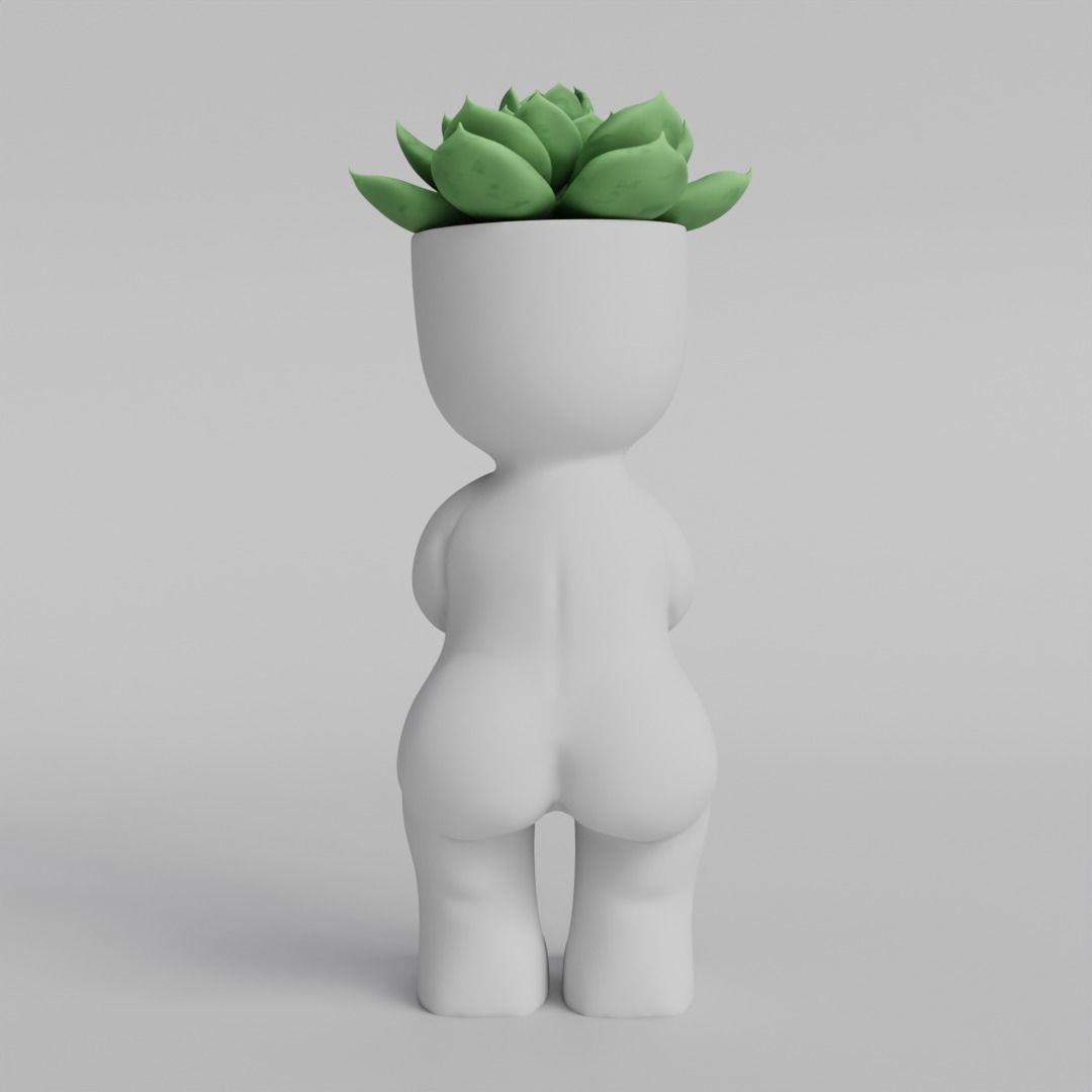 Adorable Succulent Planter STL File for 3D Printing 3D print model_4