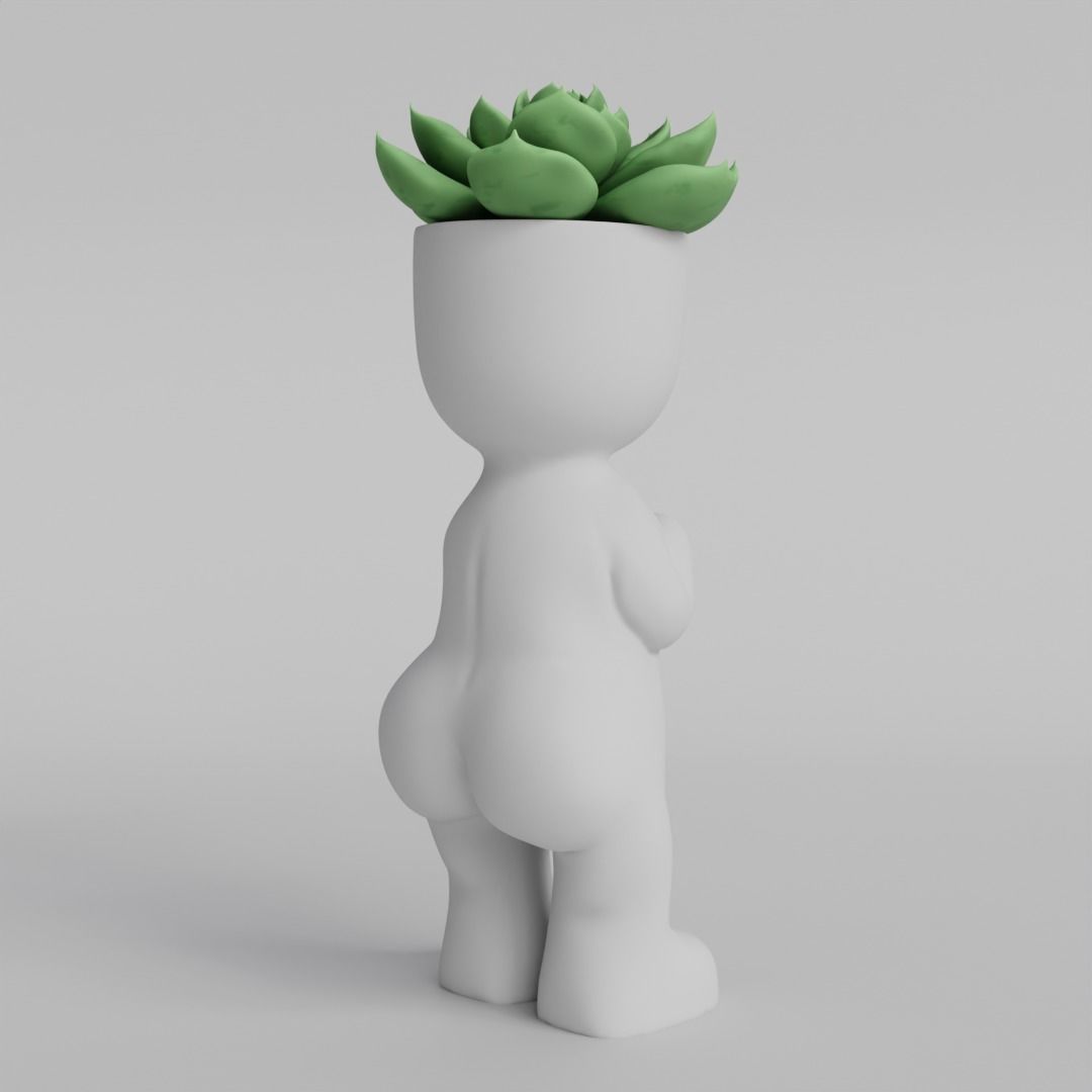 Adorable Succulent Planter STL File for 3D Printing 3D print model_3
