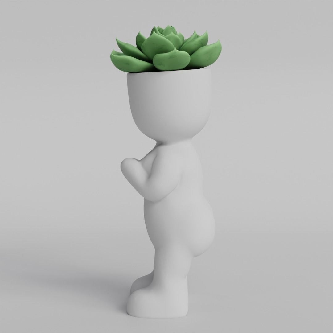 Adorable Succulent Planter STL File for 3D Printing 3D print model_6