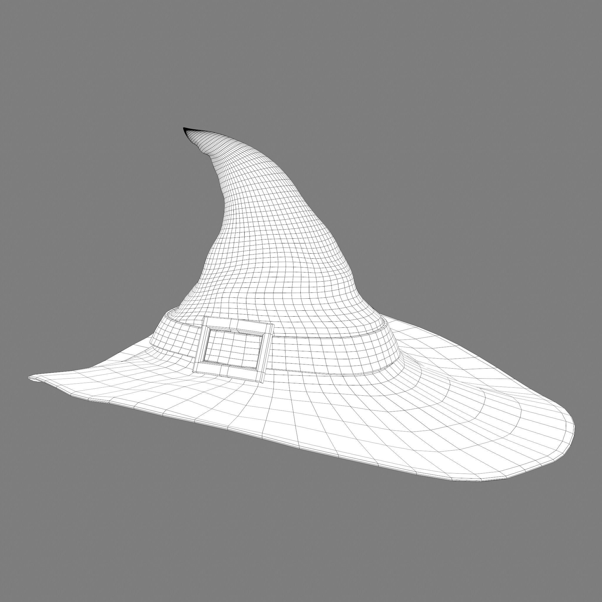 Witch Hat Low-poly 3D model_40