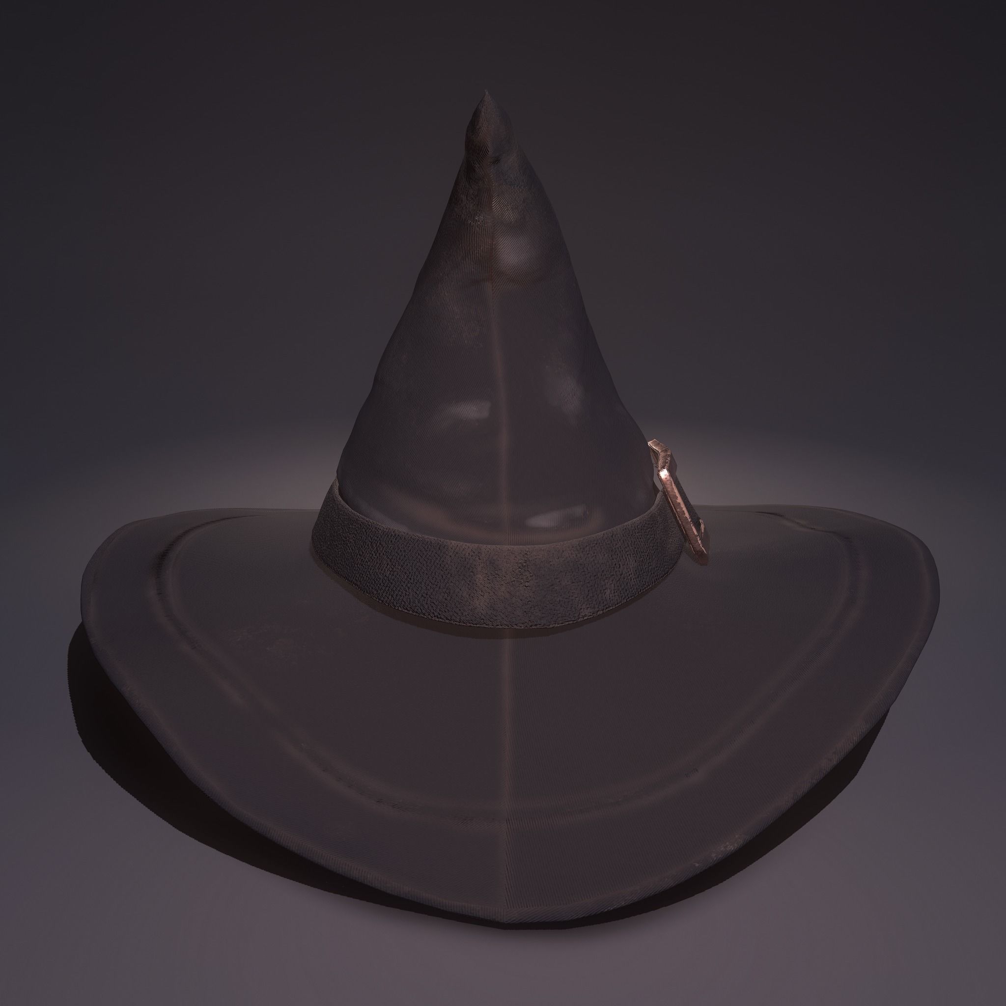 Witch Hat Low-poly 3D model_7
