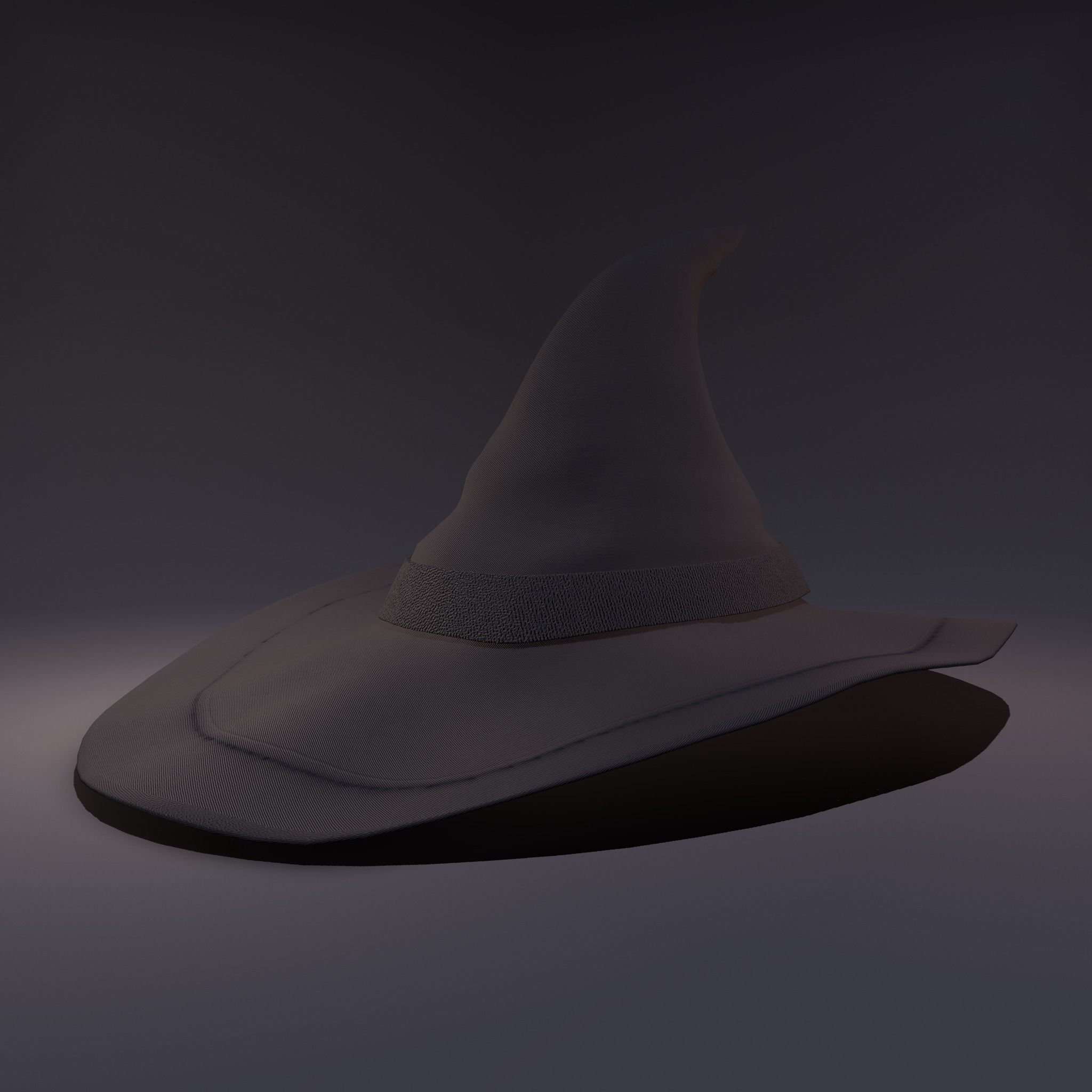 Witch Hat Low-poly 3D model_35