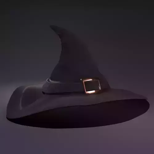 Witch Hat Low-poly 3D model
