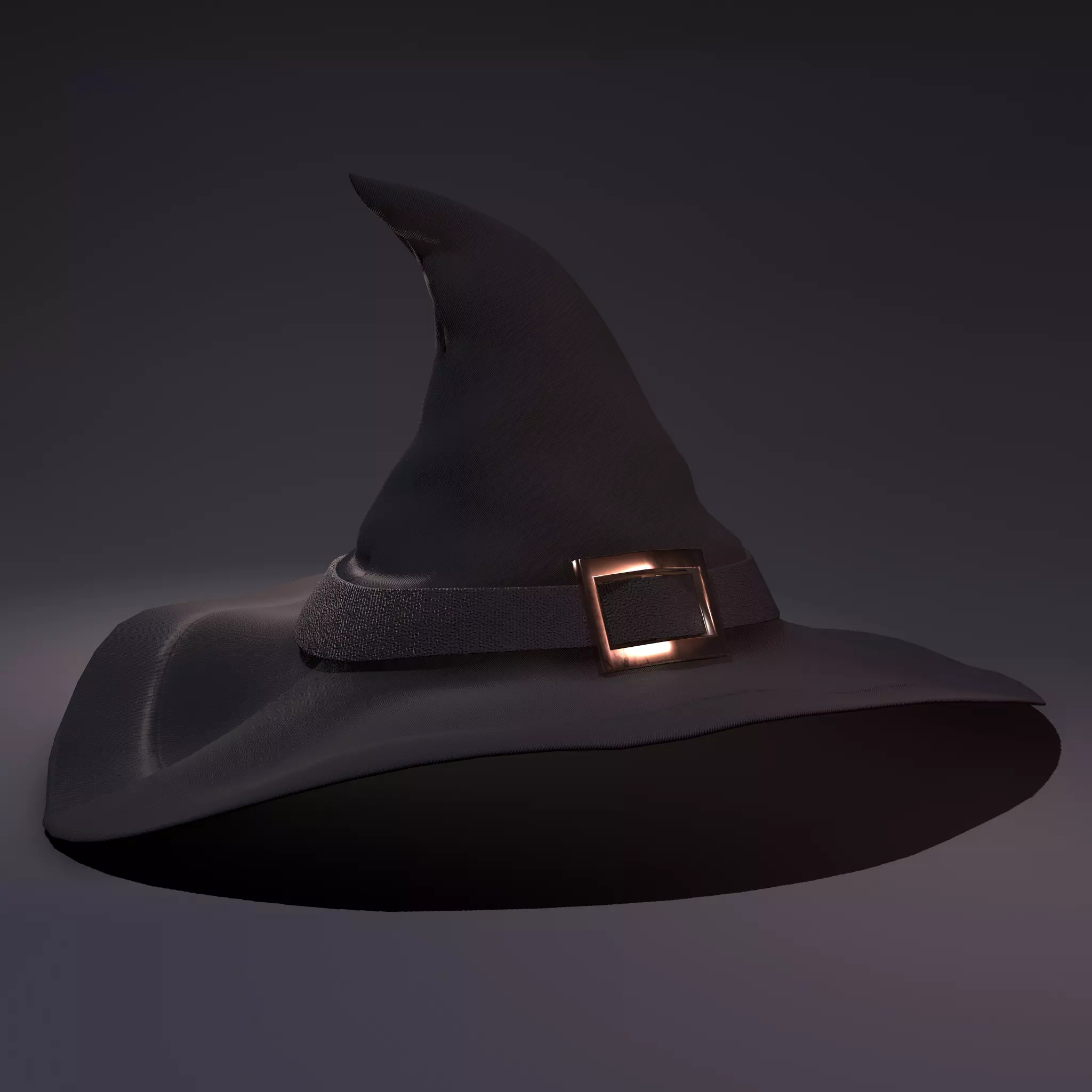 Witch Hat Low-poly 3D model_0