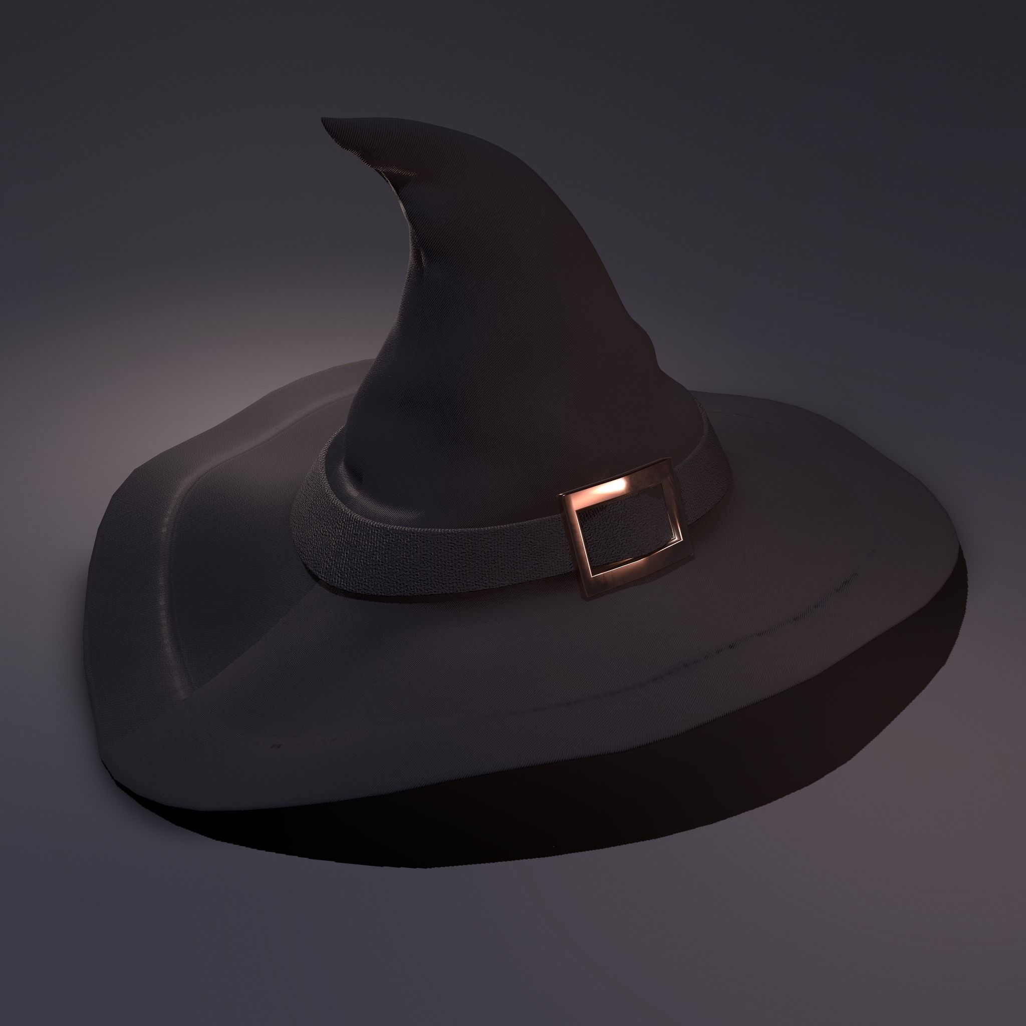 Witch Hat Low-poly 3D model_24