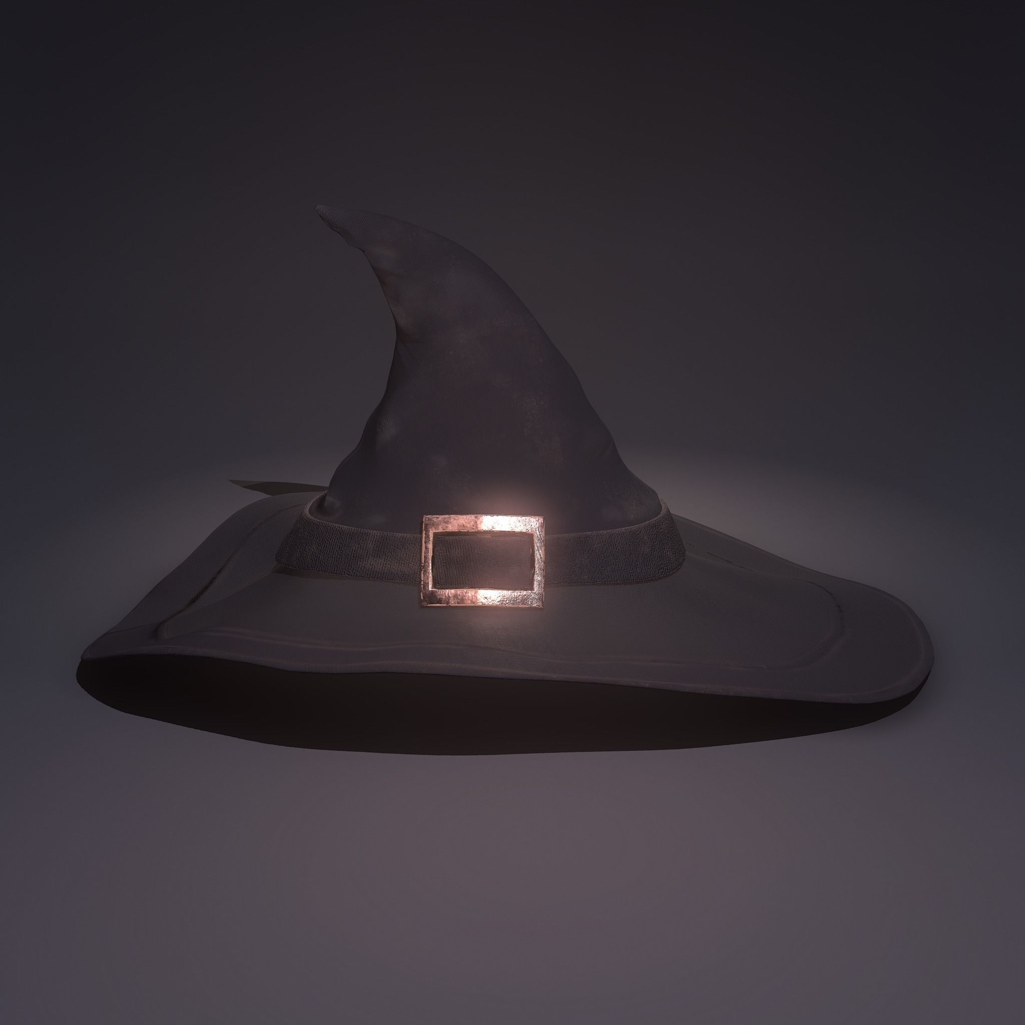 Witch Hat Low-poly 3D model_14