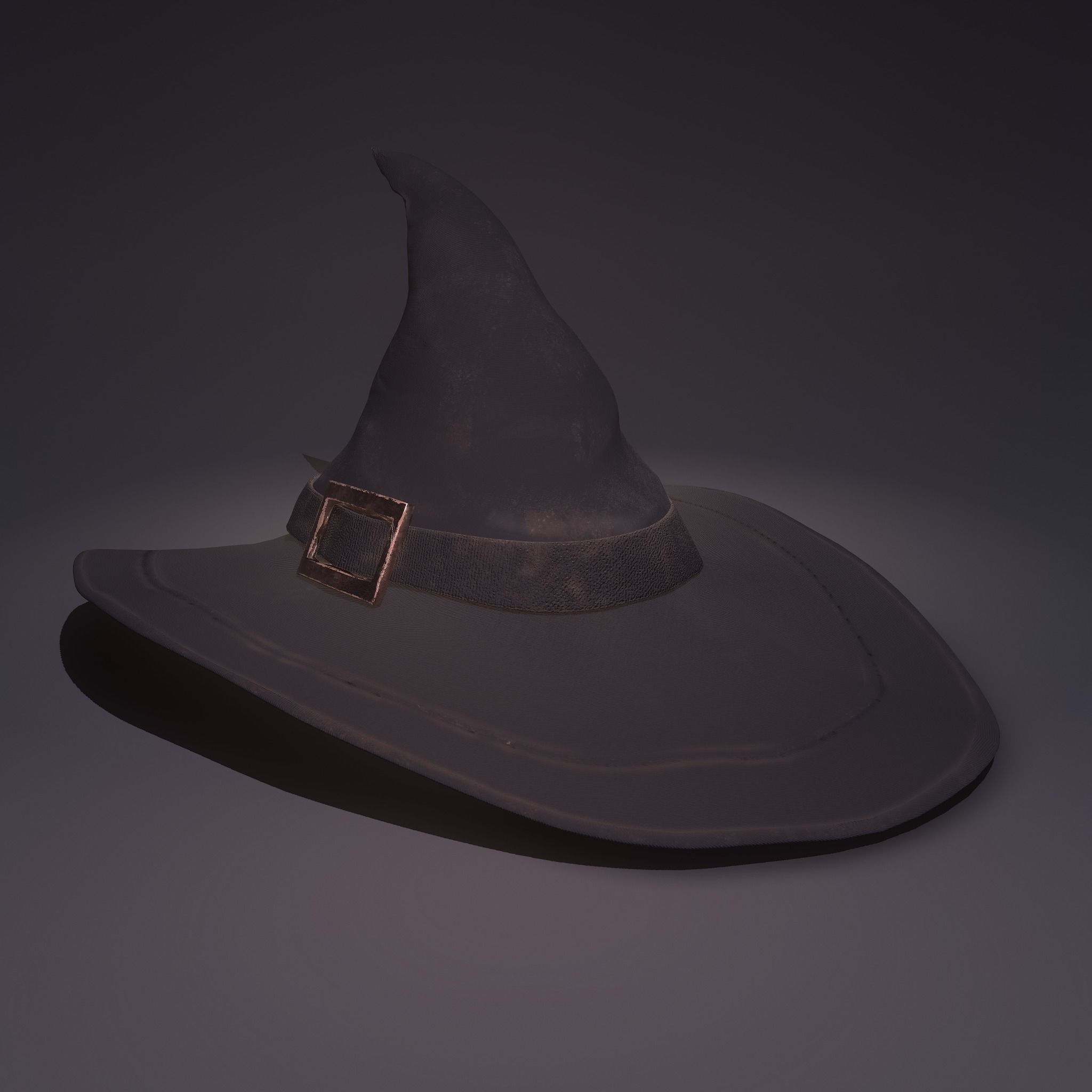 Witch Hat Low-poly 3D model_13