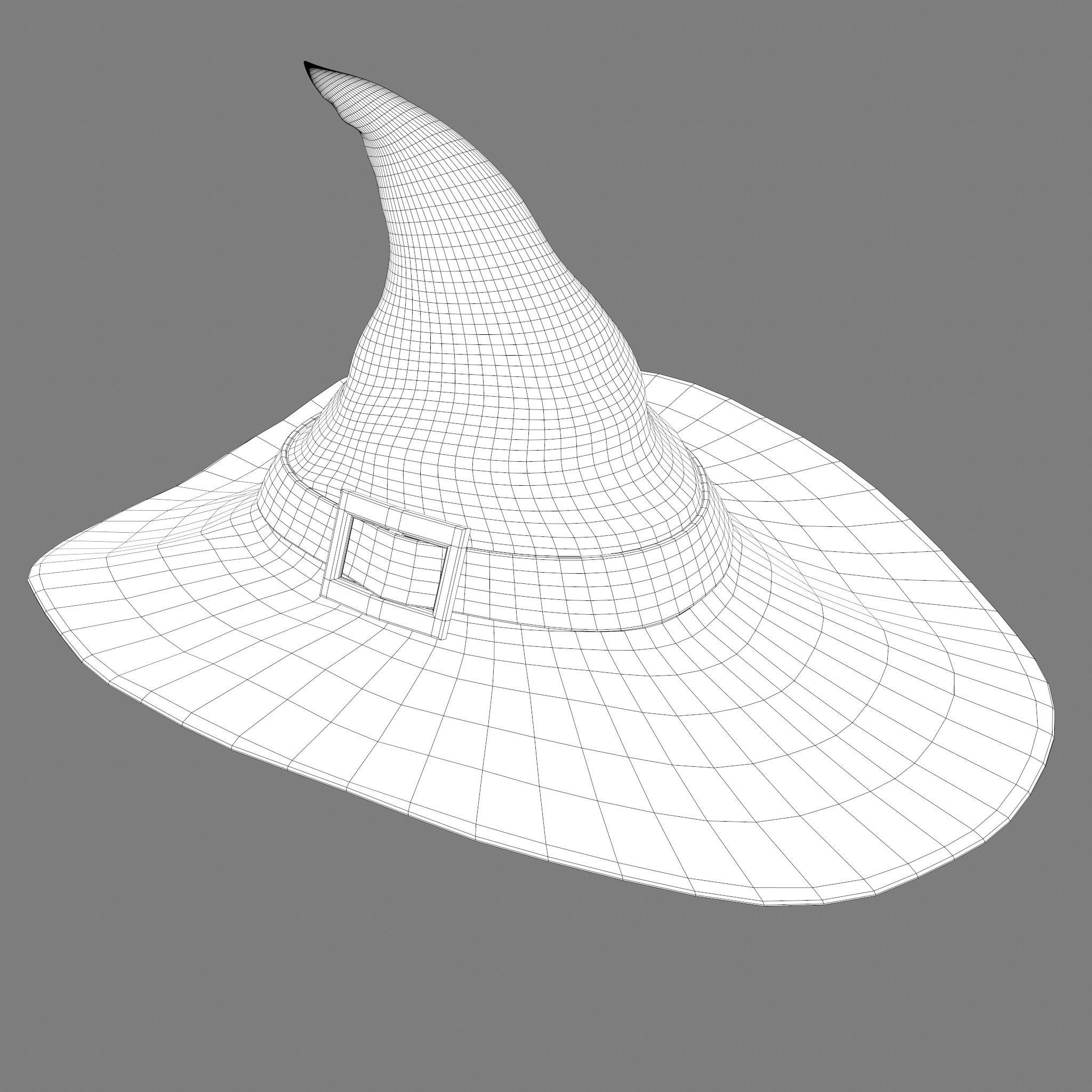 Witch Hat Low-poly 3D model_48