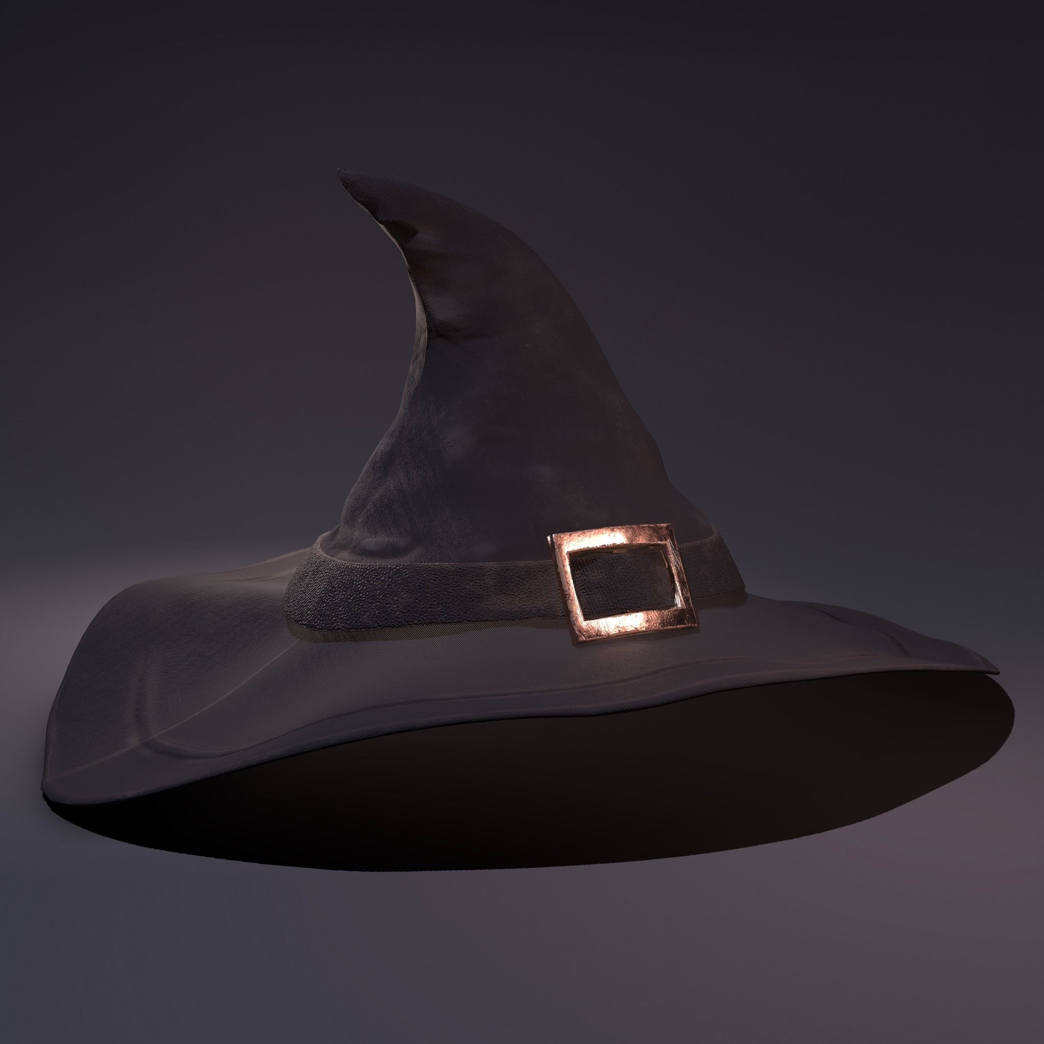 Witch Hat Low-poly 3D model_3