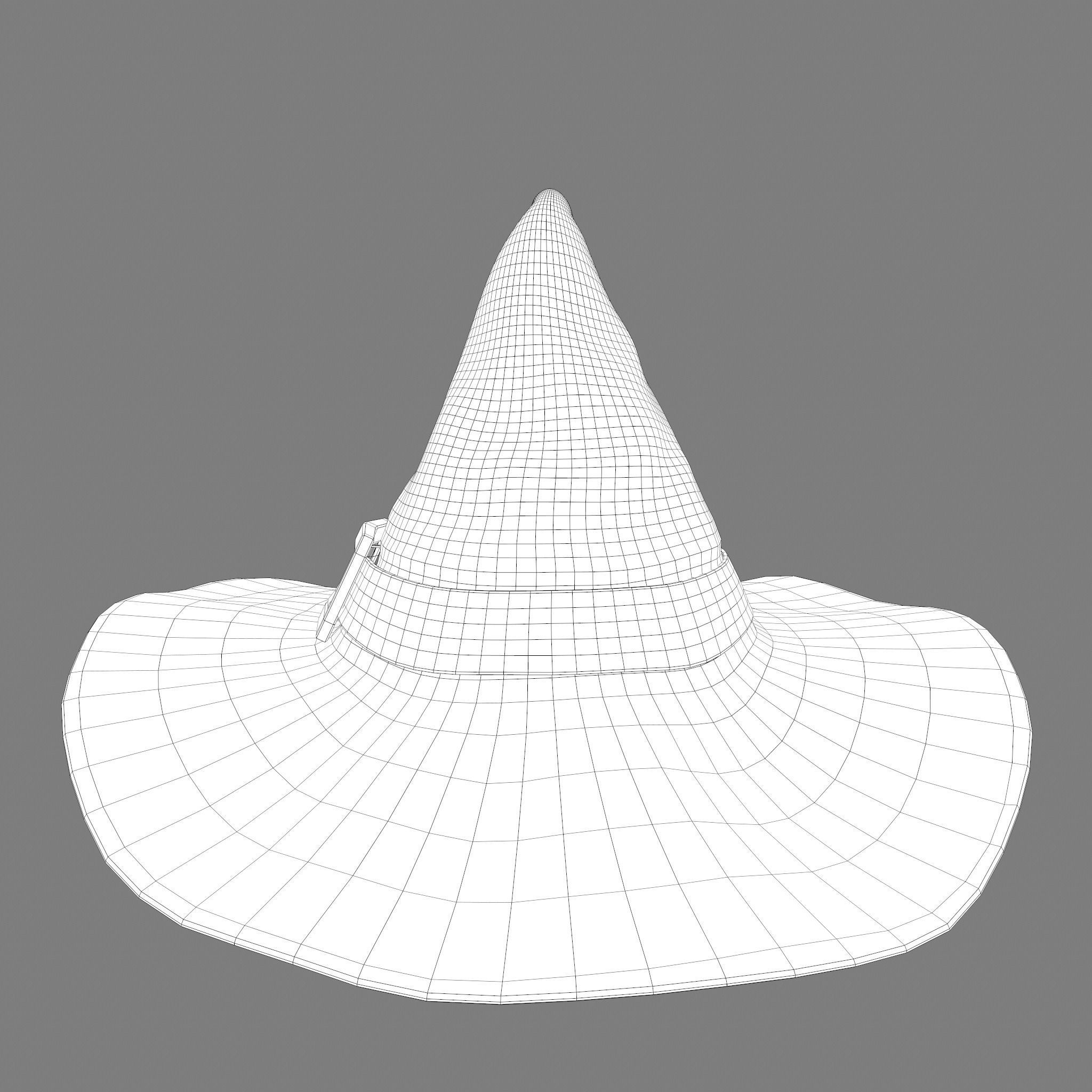 Witch Hat Low-poly 3D model_41