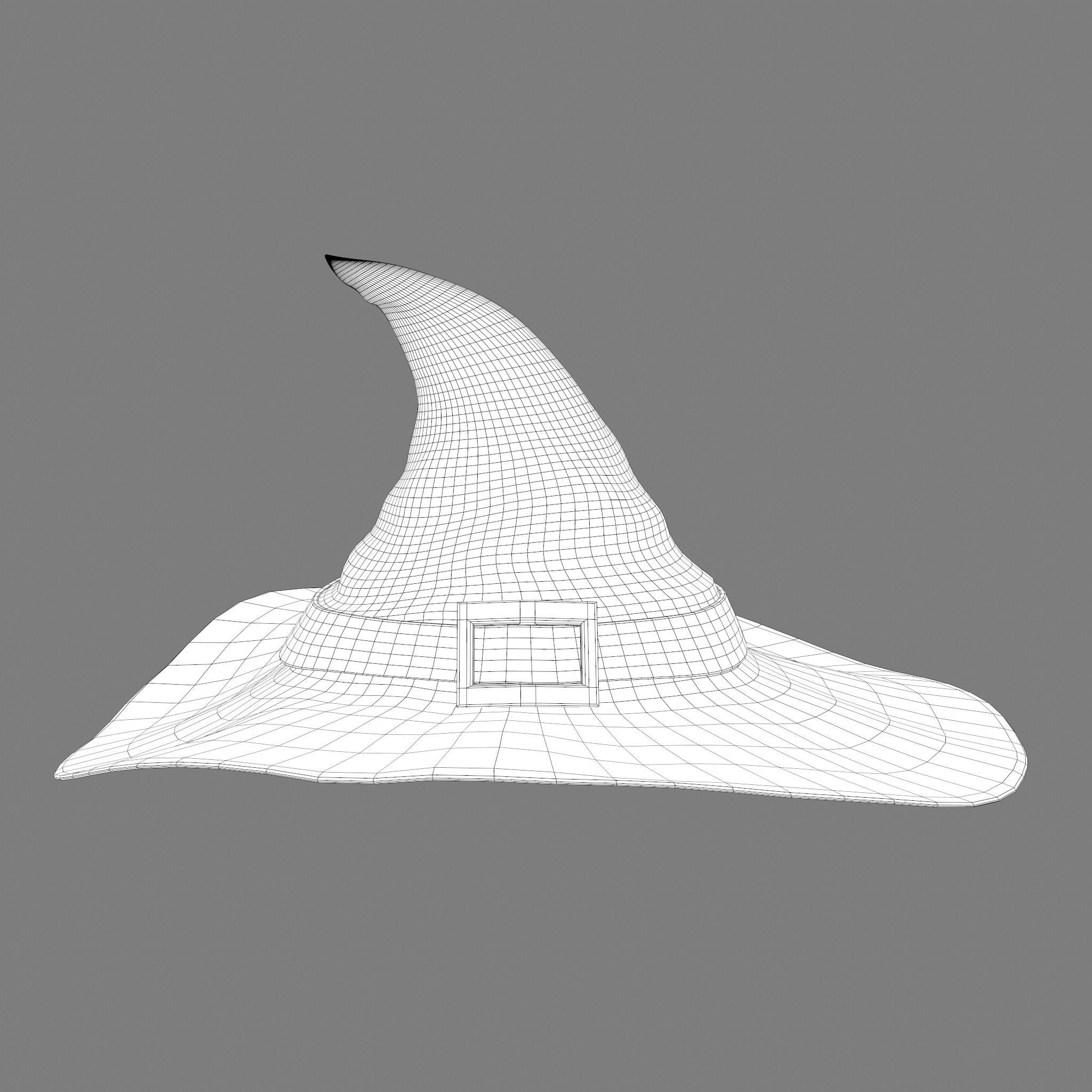 Witch Hat Low-poly 3D model_43