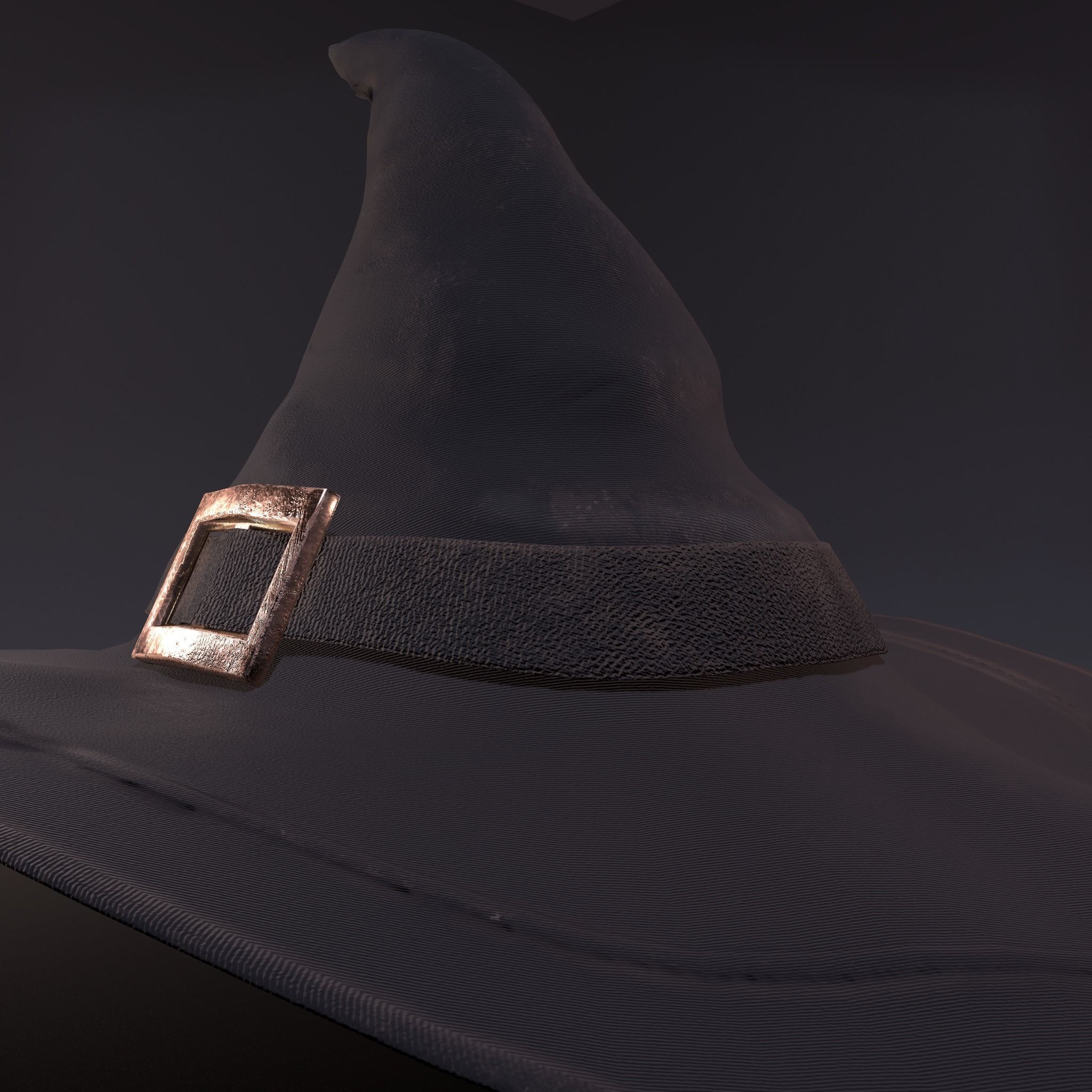 Witch Hat Low-poly 3D model_32