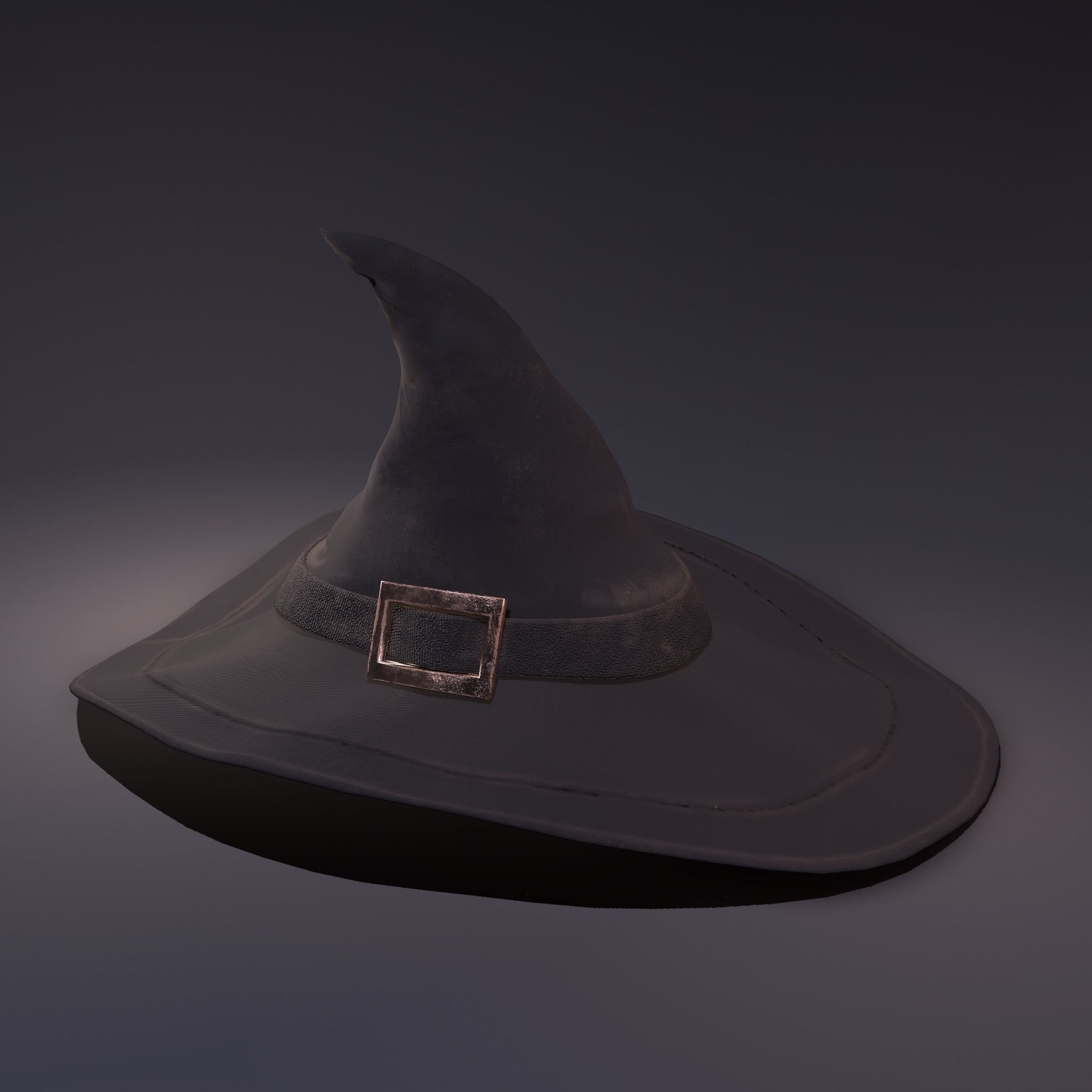 Witch Hat Low-poly 3D model_38