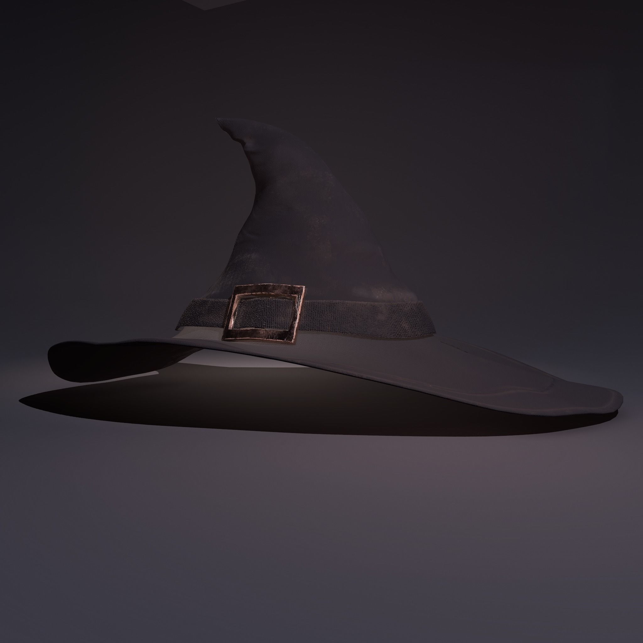 Witch Hat Low-poly 3D model_22