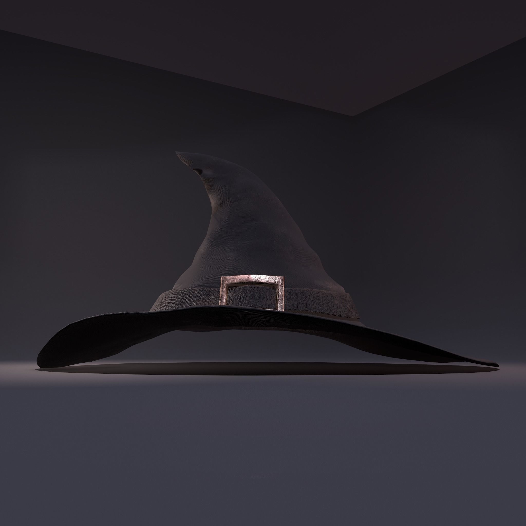 Witch Hat Low-poly 3D model_37