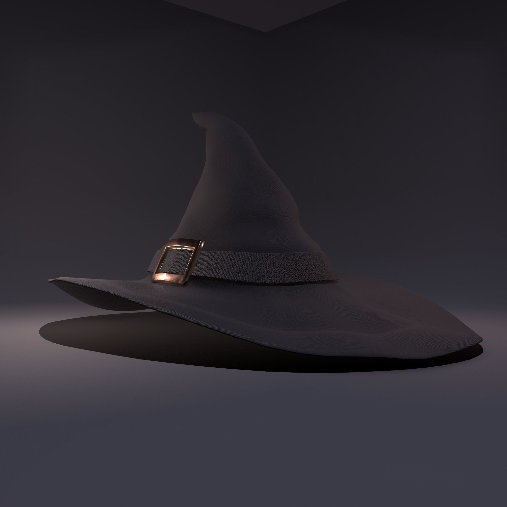 Witch Hat Low-poly 3D model_30