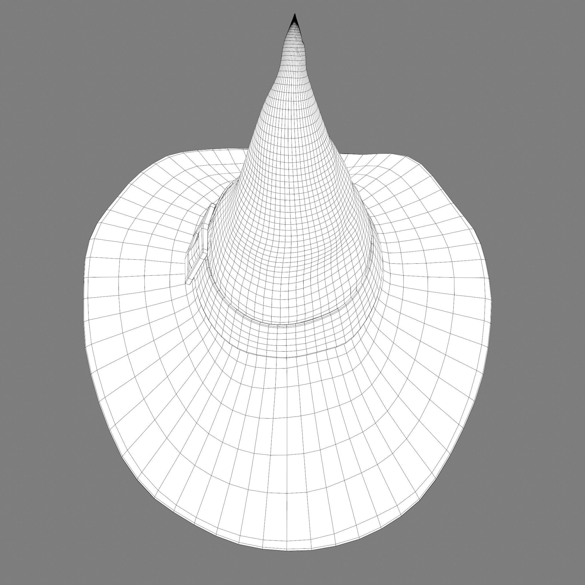 Witch Hat Low-poly 3D model_52