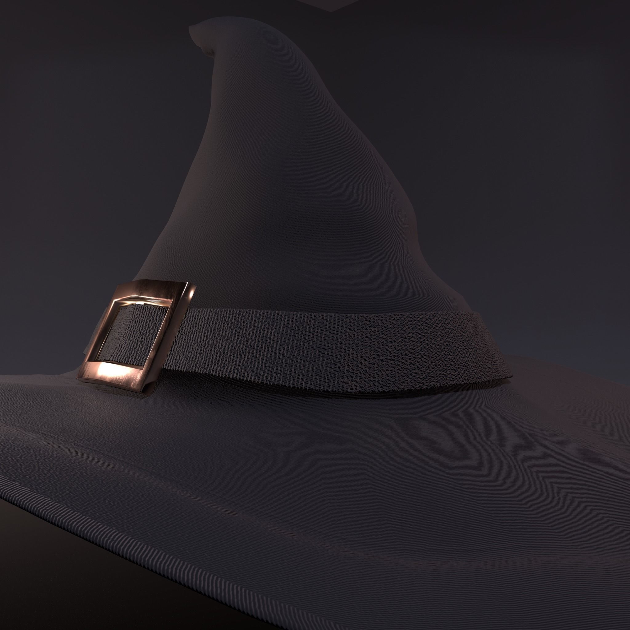 Witch Hat Low-poly 3D model_31